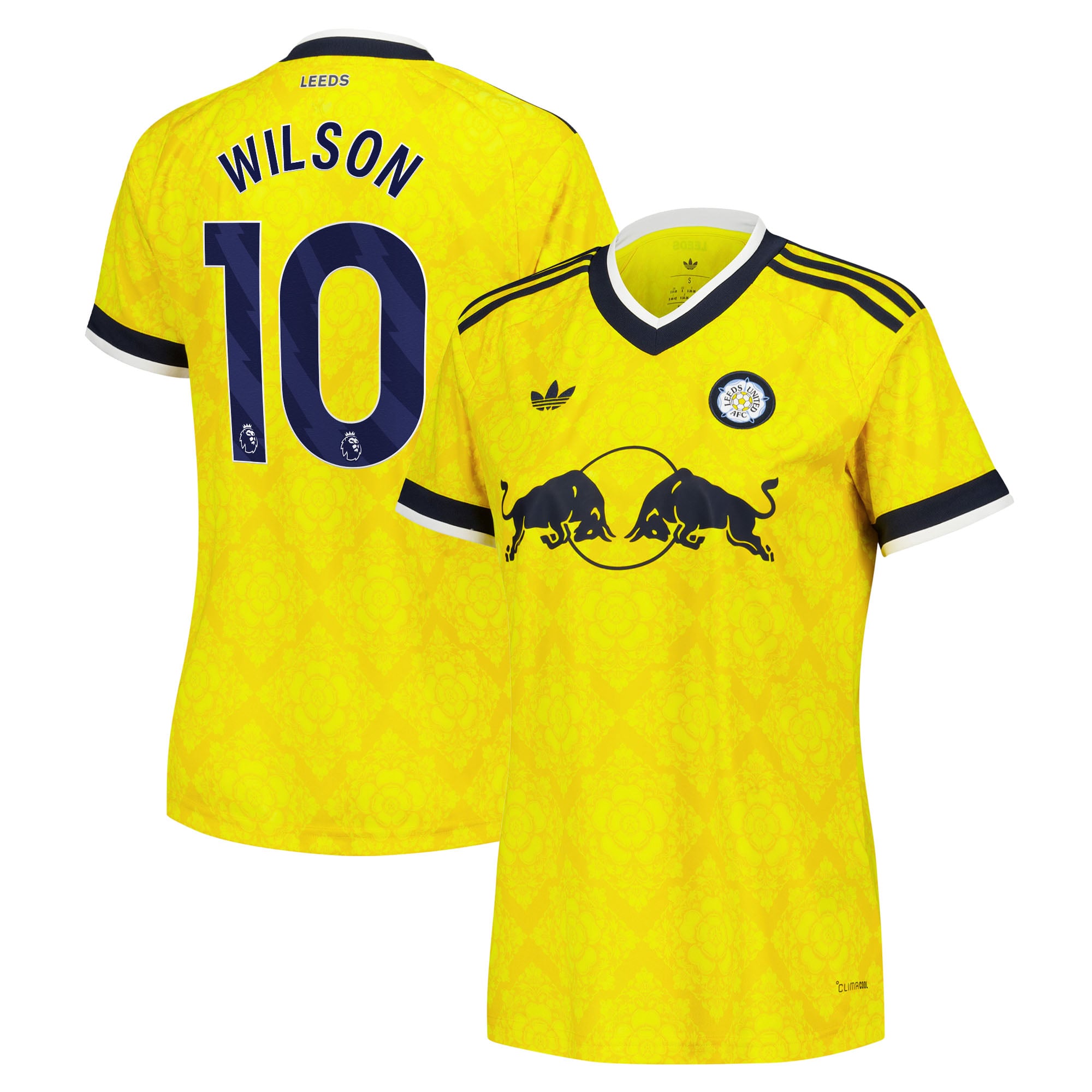 Leeds United adidas Away Shirt 2026-27 - Womens with Wilson 10 printing