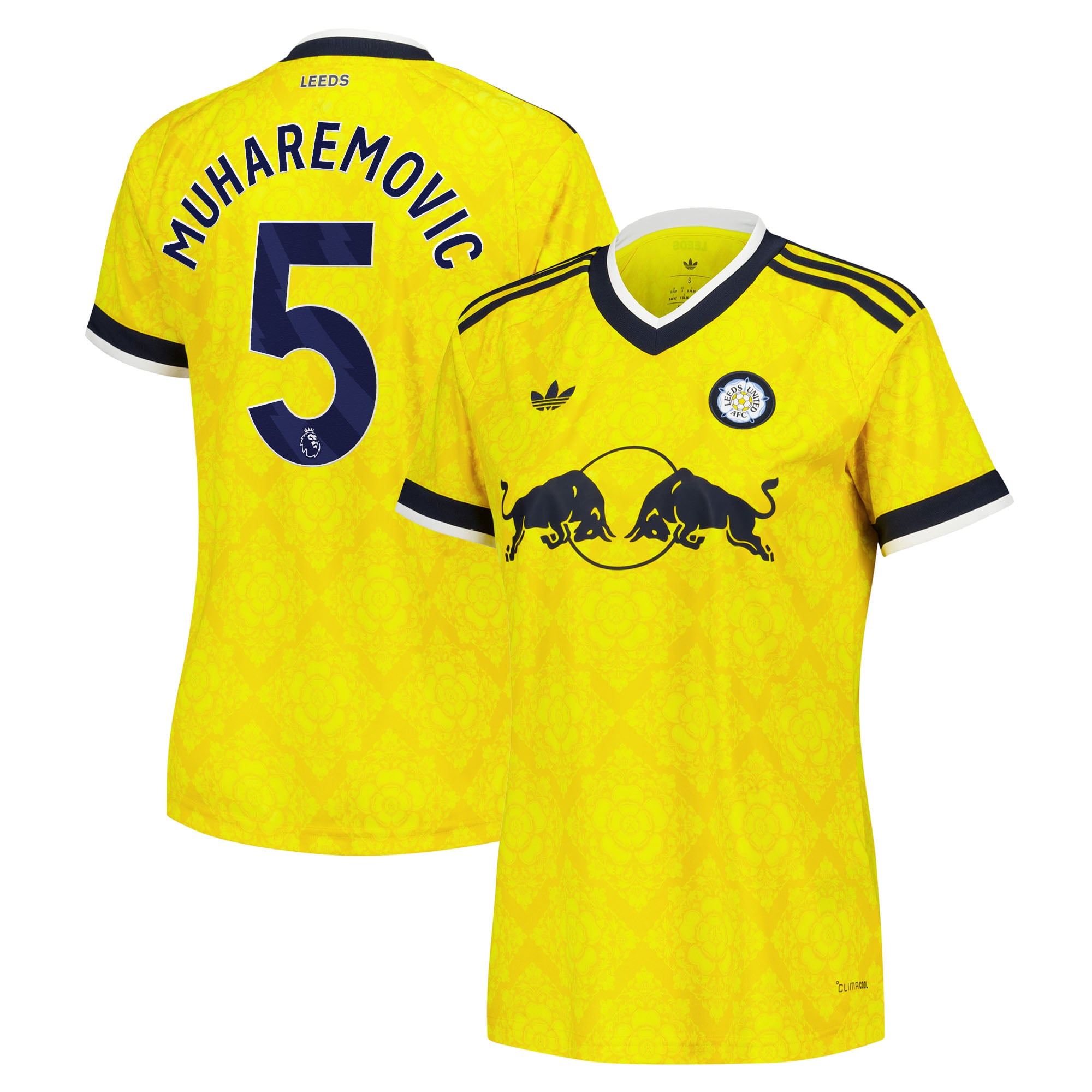 Leeds United adidas Away Shirt 2026-27 - Womens with Muharemovic 5 printing