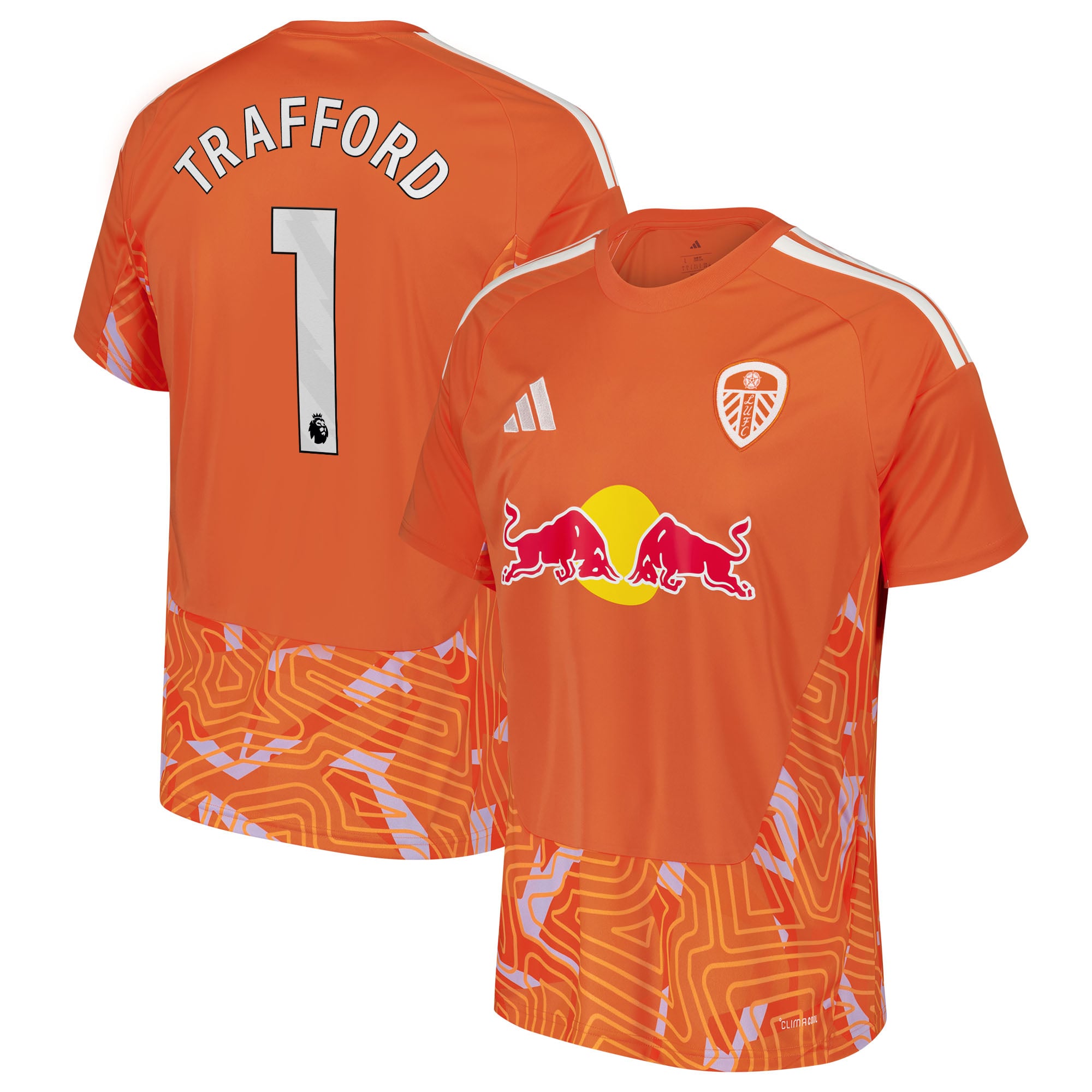Leeds United adidas Goalkeeper Shirt 2026-27 with Trafford 1 printing