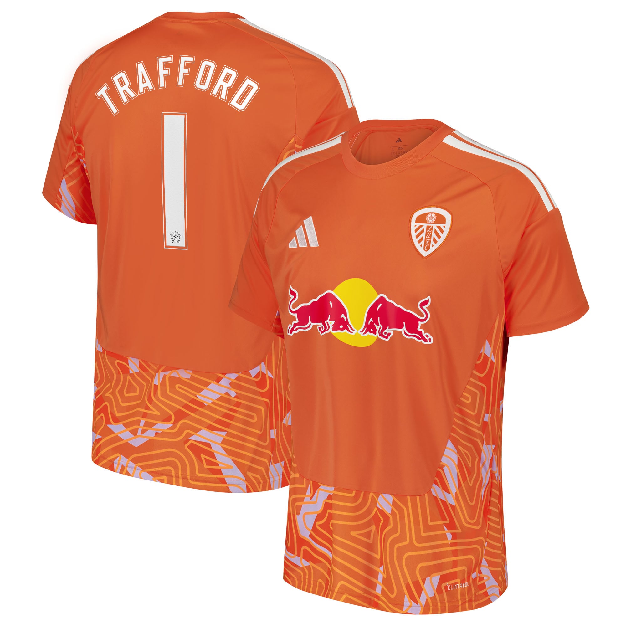 Leeds United adidas Goalkeeper Shirt 2026-27 with Trafford 1 Cup printing