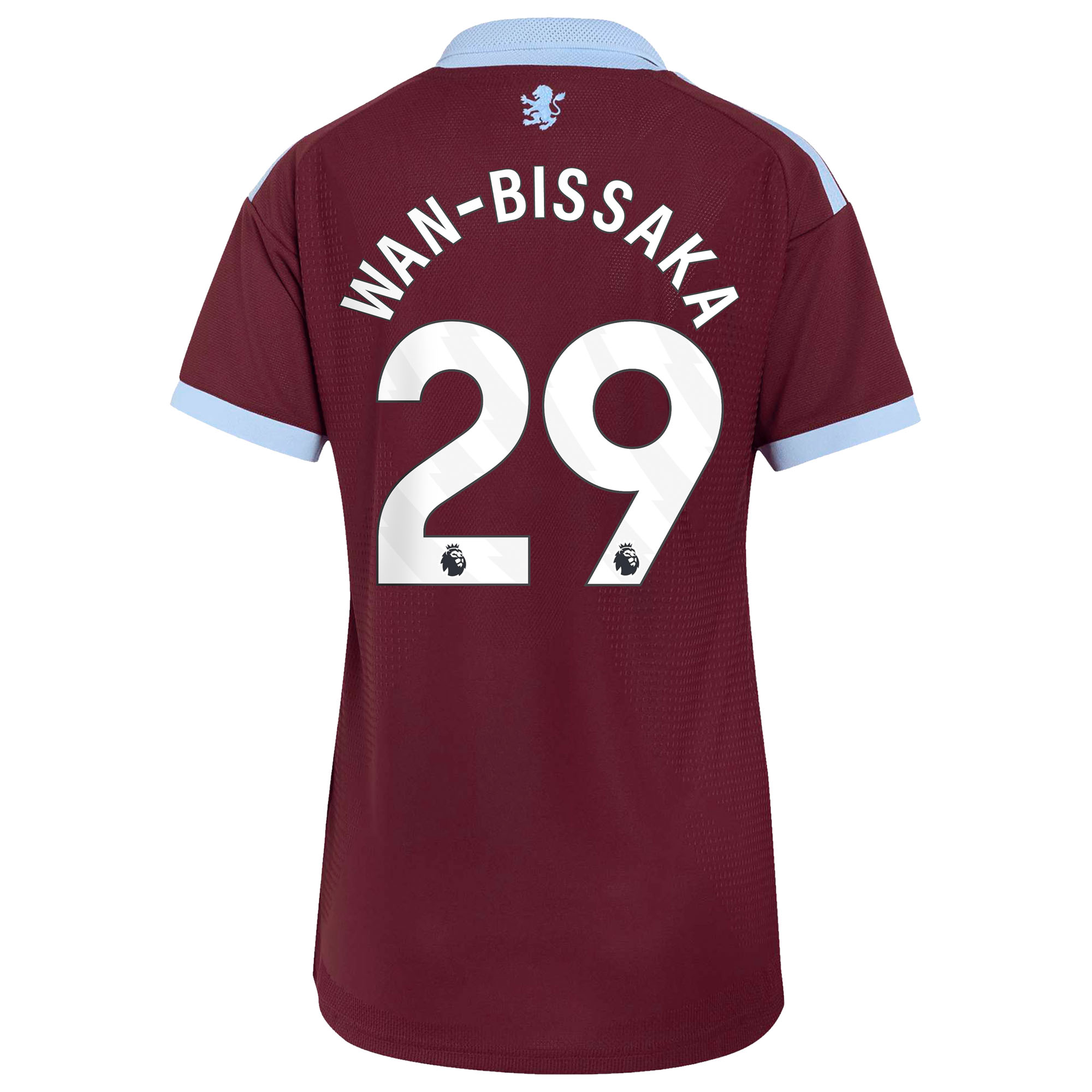 Aston Villa adidas Home Authentic Shirt 2026-27 - Womens with Wan-Bissaka 29 printing, , rebel_hi-res