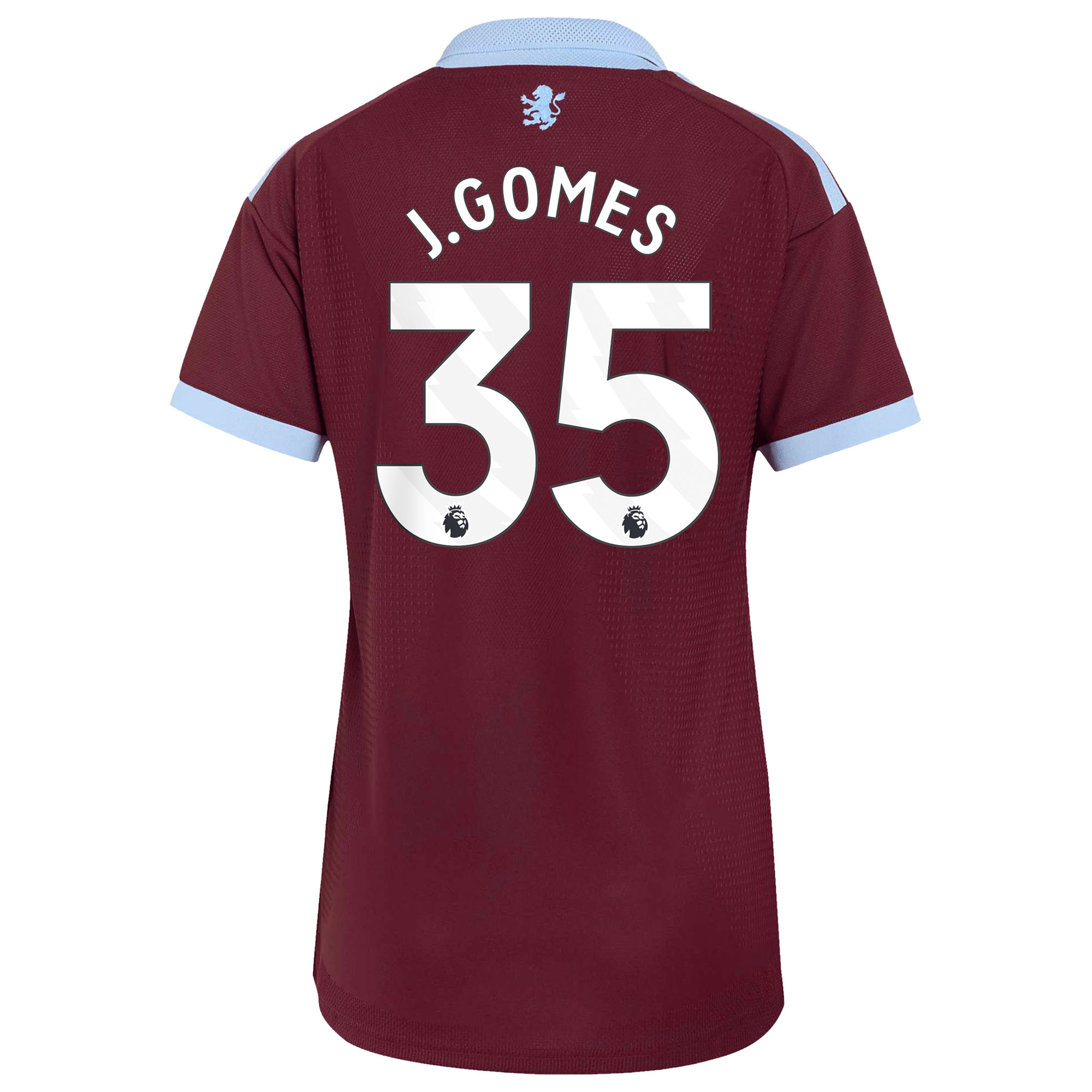 Aston Villa adidas Home Authentic Shirt 2026-27 - Womens with J.Gomes 35 printing, , rebel_hi-res