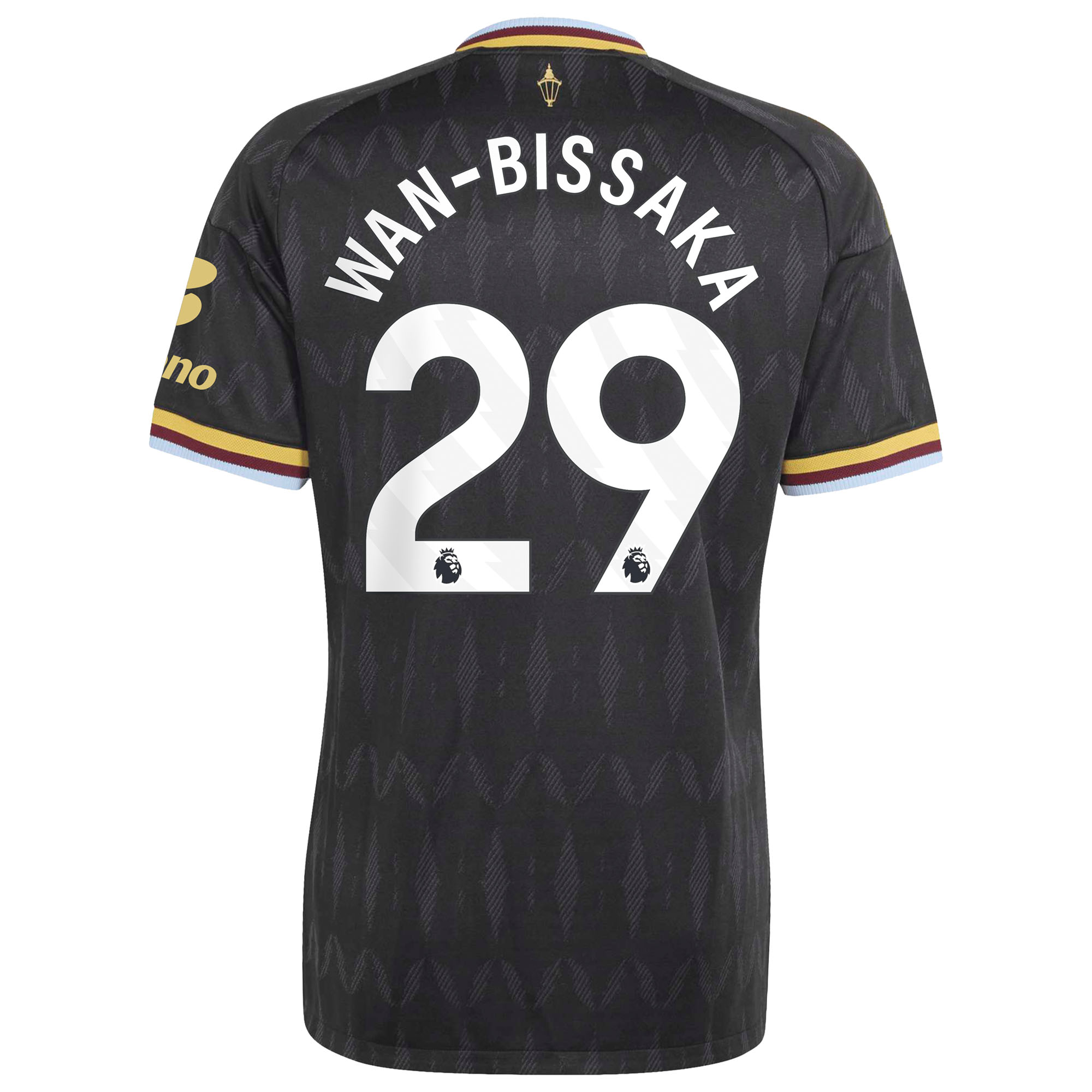 Aston Villa adidas Away Authentic Shirt 2026-27 with Wan-Bissaka 29 printing, , rebel_hi-res