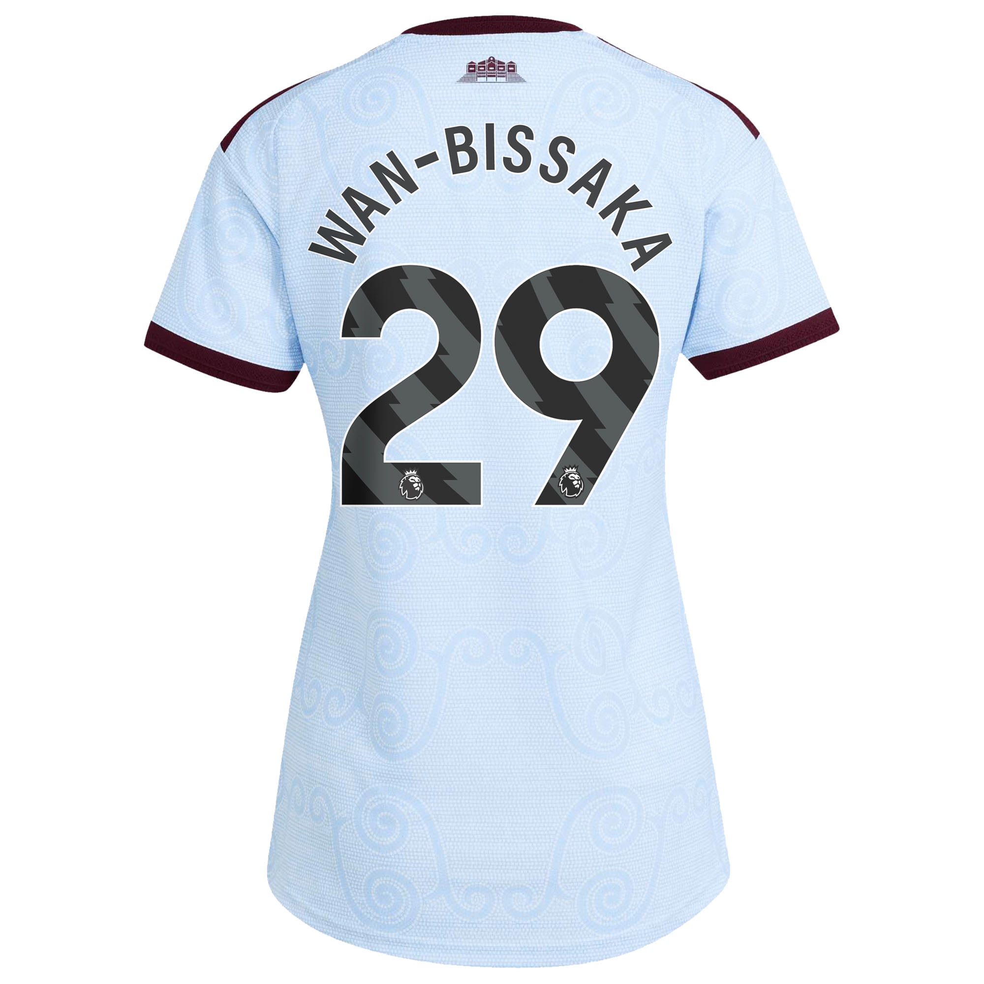 Aston Villa adidas Third Authentic Shirt 2026-27 - Womens with Wan-Bissaka 29 printing, , rebel_hi-res