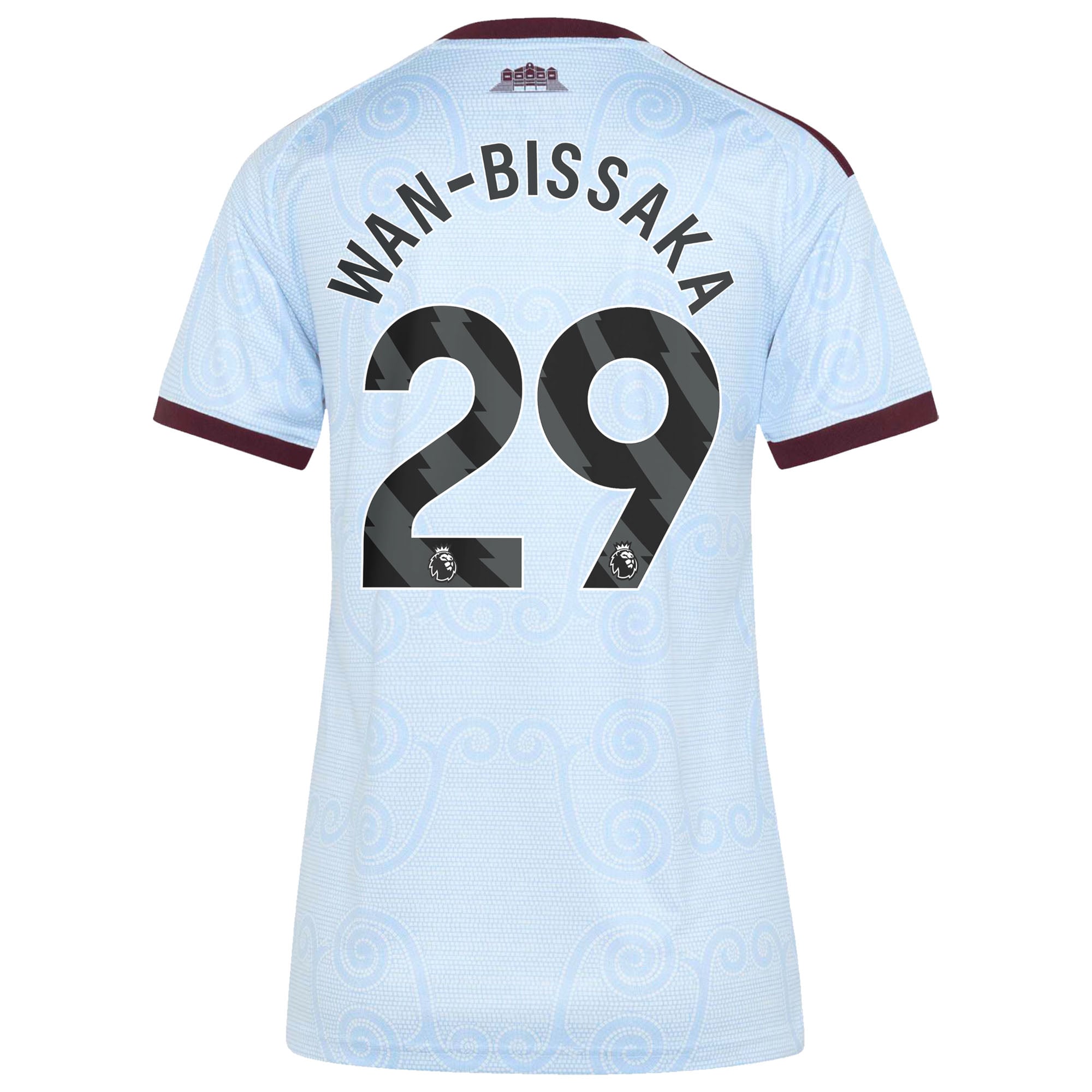 Aston Villa adidas Third Shirt 2026-27 - Womens with Wan-Bissaka 29 printing, , rebel_hi-res