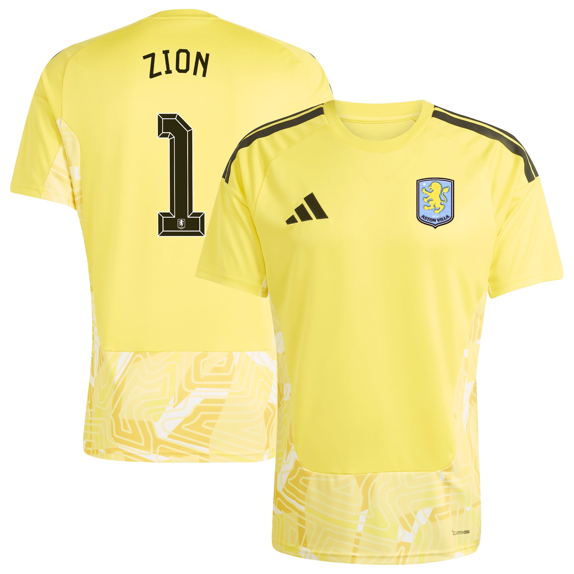 Aston Villa adidas Goalkeeper Shirt 2026-27 with Zion 1 Cup printing, , rebel_hi-res