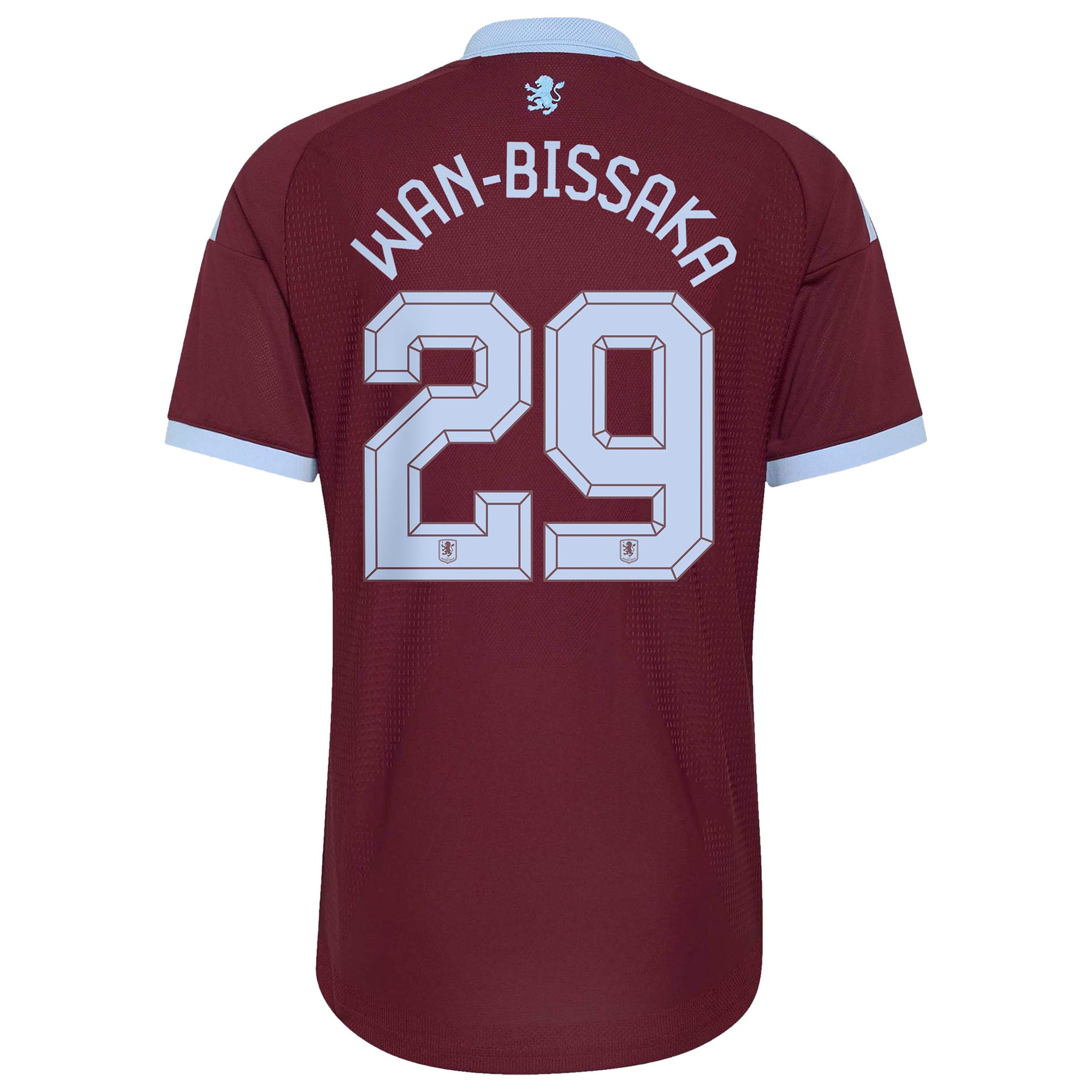 Aston Villa adidas Home Authentic Shirt 2026-27 with Wan-Bissaka 29 Cup printing, , rebel_hi-res