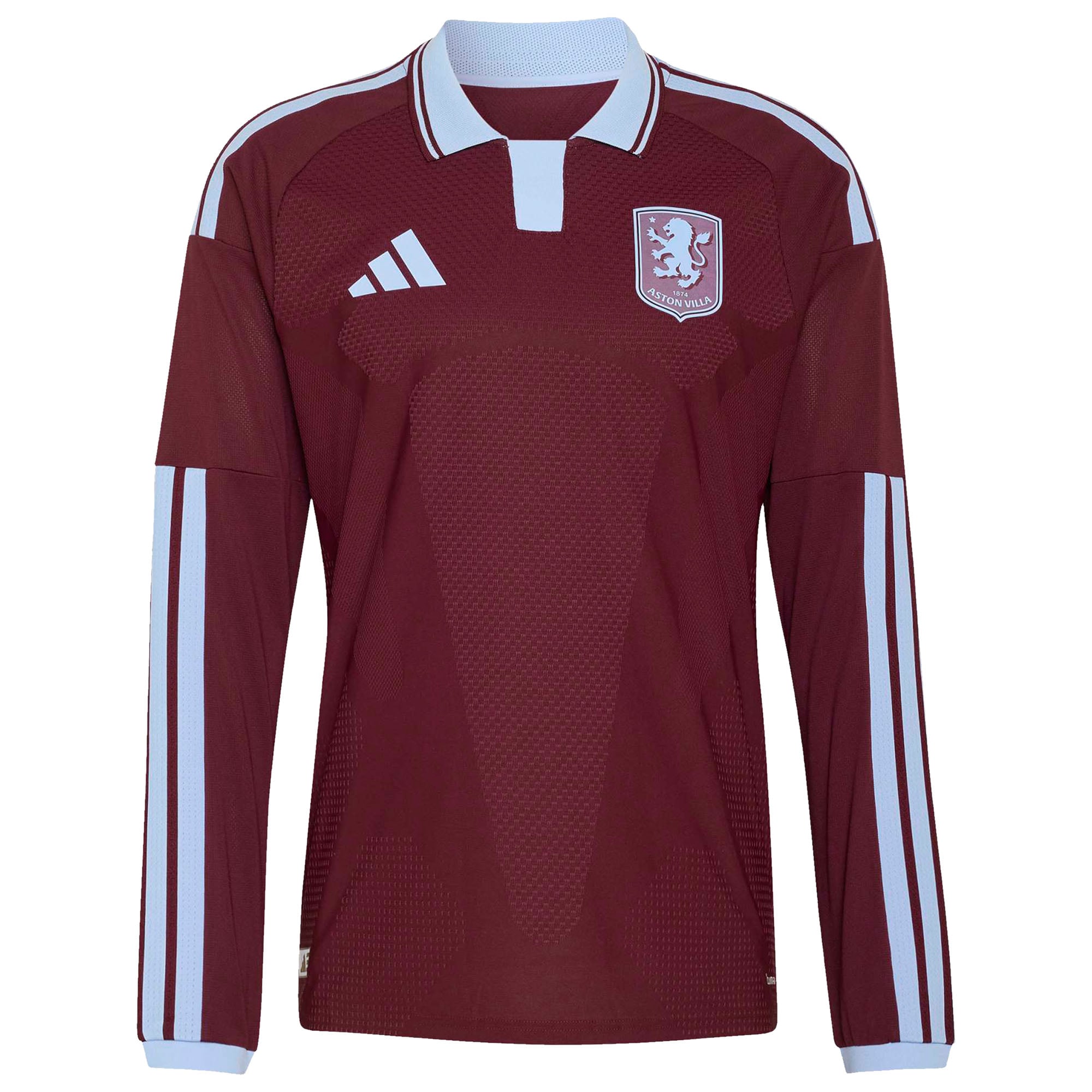 Aston Villa adidas Home Authentic Shirt 2026-27 - Long Sleeve with Wan-Bissaka 29 Cup printing, , rebel_hi-res