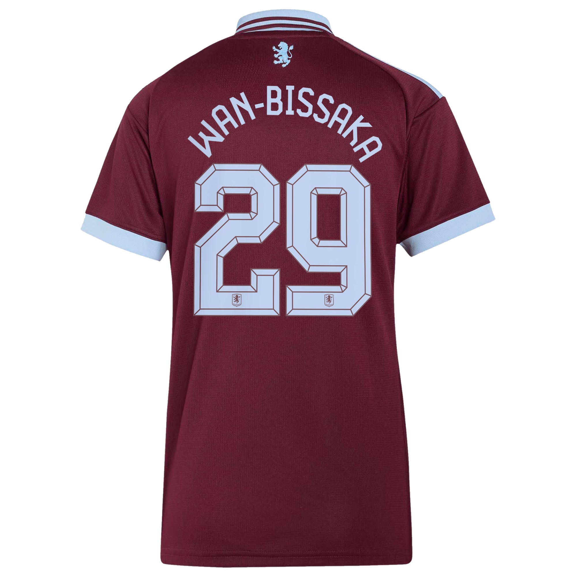 Aston Villa adidas Home Shirt 2026-27 - Womens with Wan-Bissaka 29 Cup printing, , rebel_hi-res