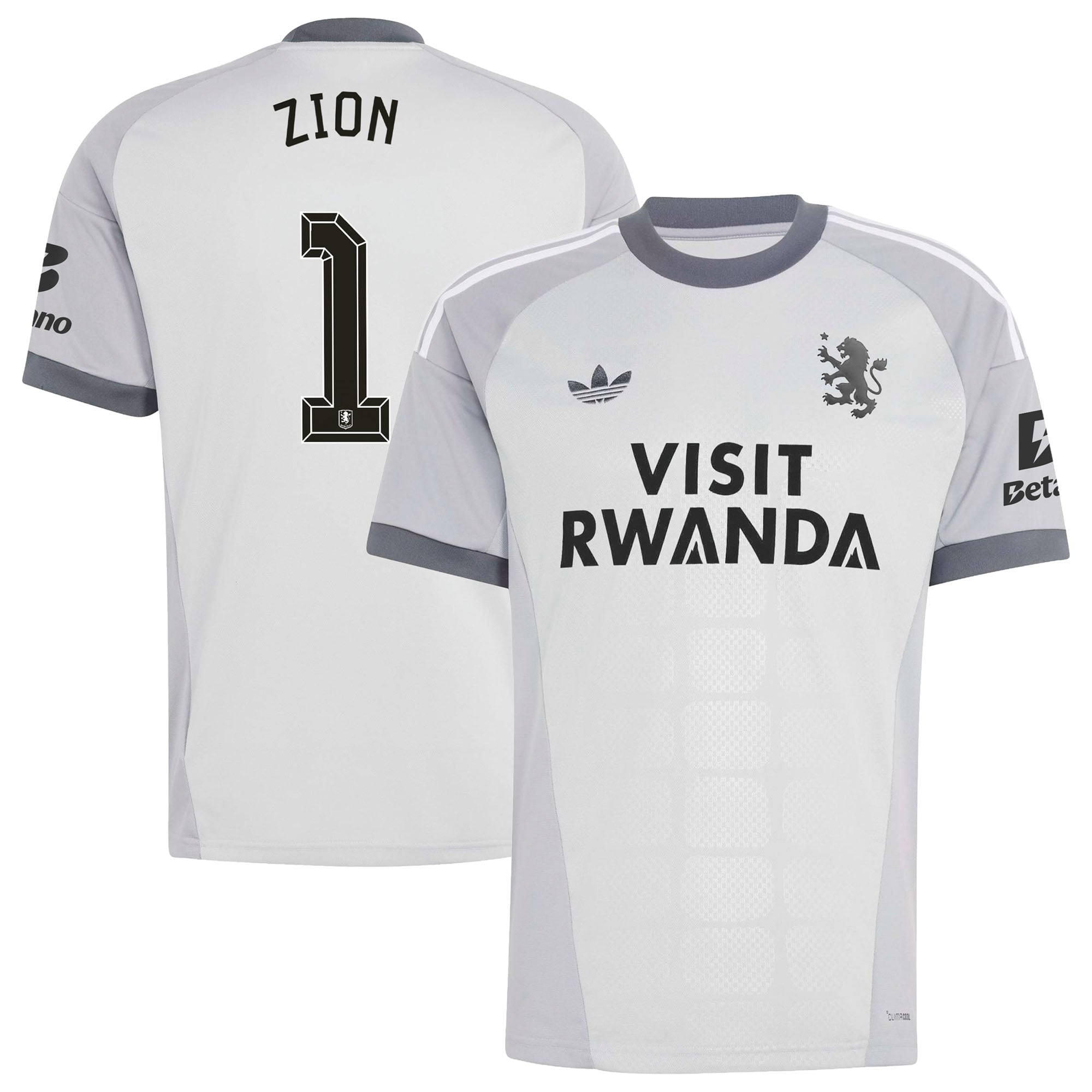 Aston Villa adidas Goalkeeper Shirt 2026-27 with Zion 1 Cup printing