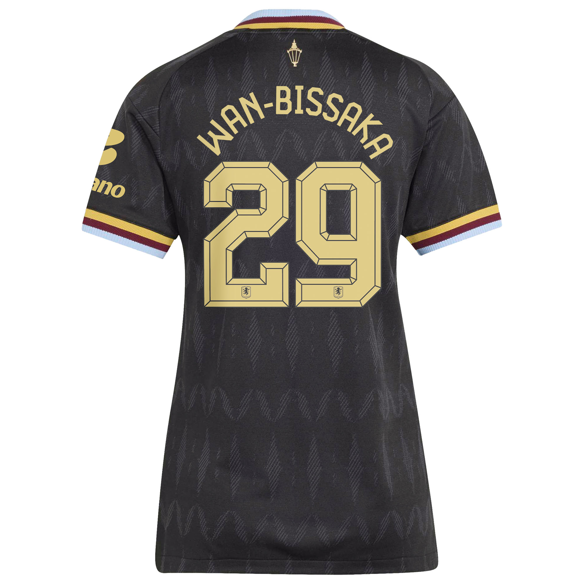 Aston Villa adidas Away Authentic Shirt 2026-27 - Womens with Wan-Bissaka 29 Cup printing, , rebel_hi-res