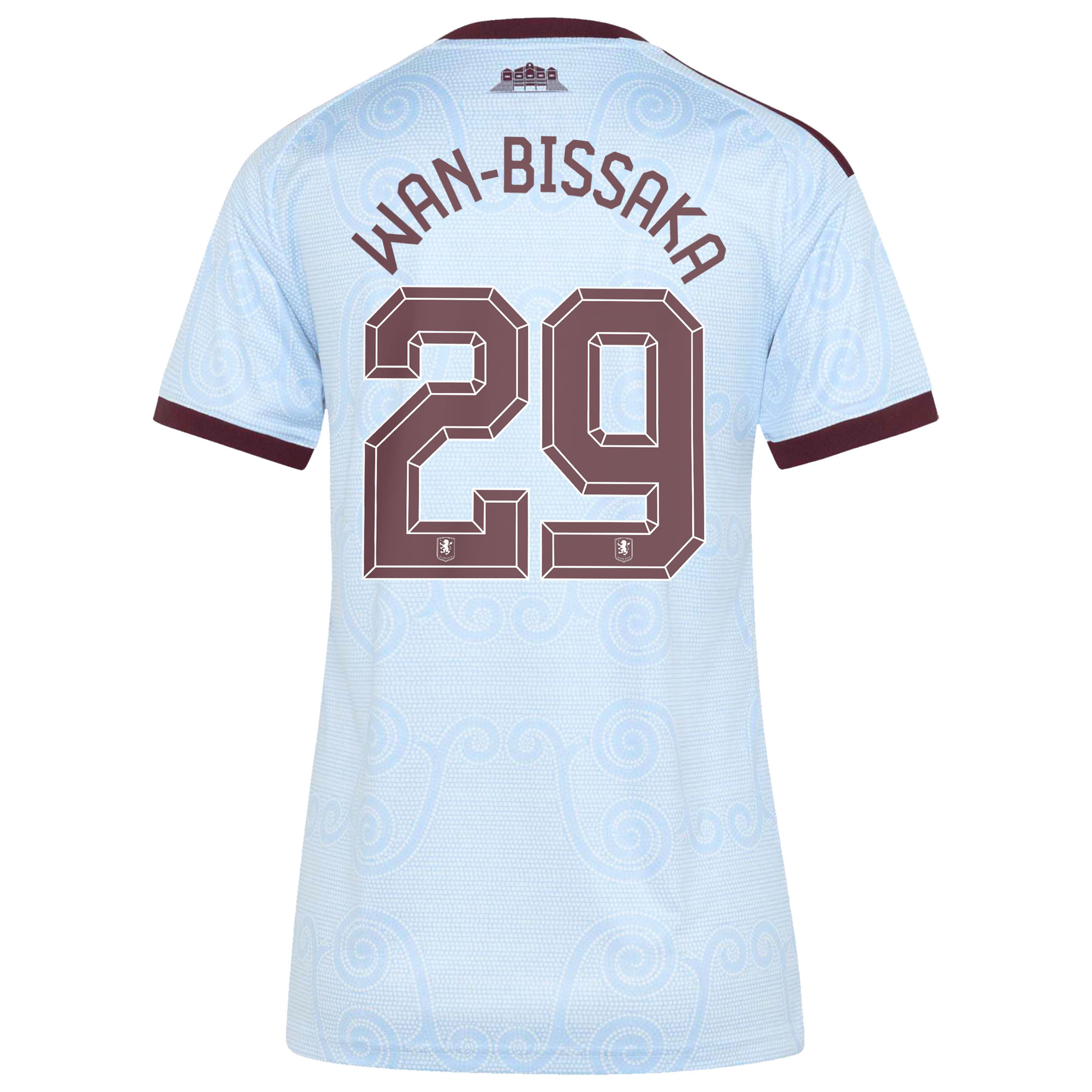 Aston Villa adidas Third Shirt 2026-27 - Womens with Wan-Bissaka 29 Cup printing, , rebel_hi-res
