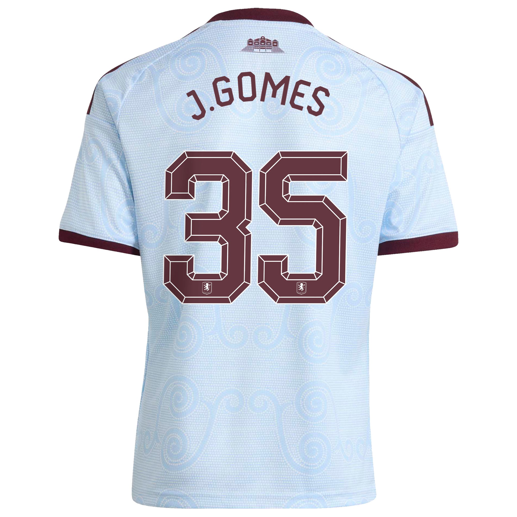 Aston Villa adidas Third Shirt 2026-27 - Kids with J.Gomes 35 Cup printing, , rebel_hi-res