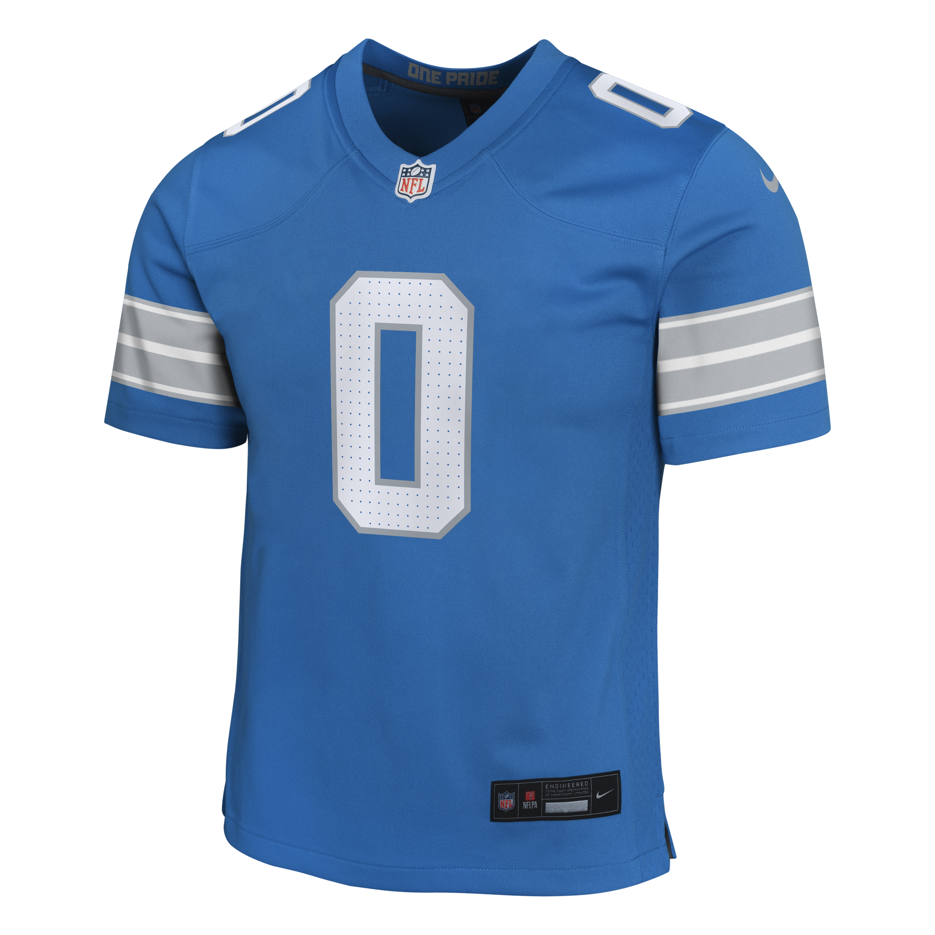 Detroit Lions Nike Game Team Colour Jersey - Blue - Jahmyr Gibbs - Youth, , rebel_hi-res