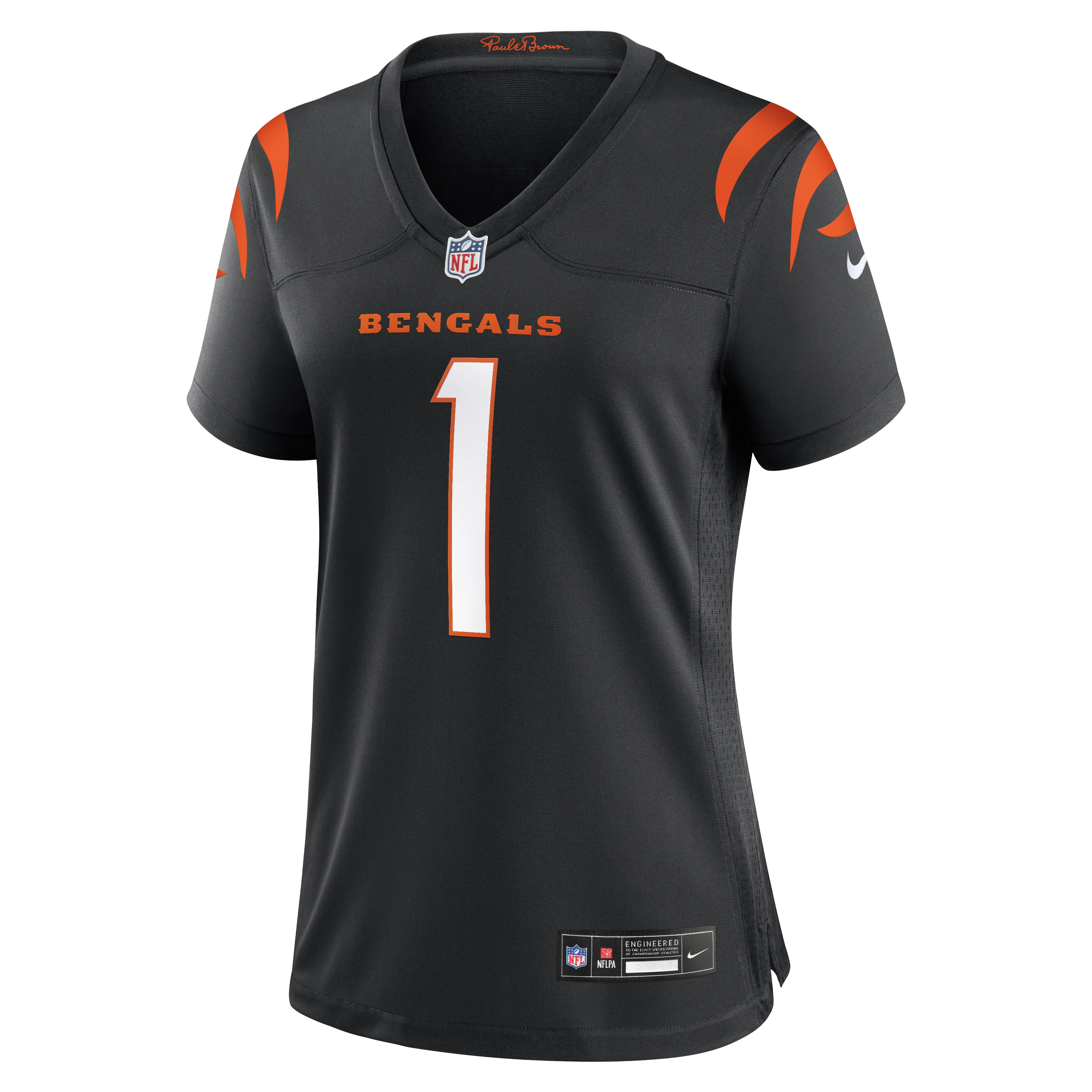 Cincinnati Bengals Nike Game Team Colour Jersey - Black - Ja'Marr Chase - Womens, , rebel_hi-res
