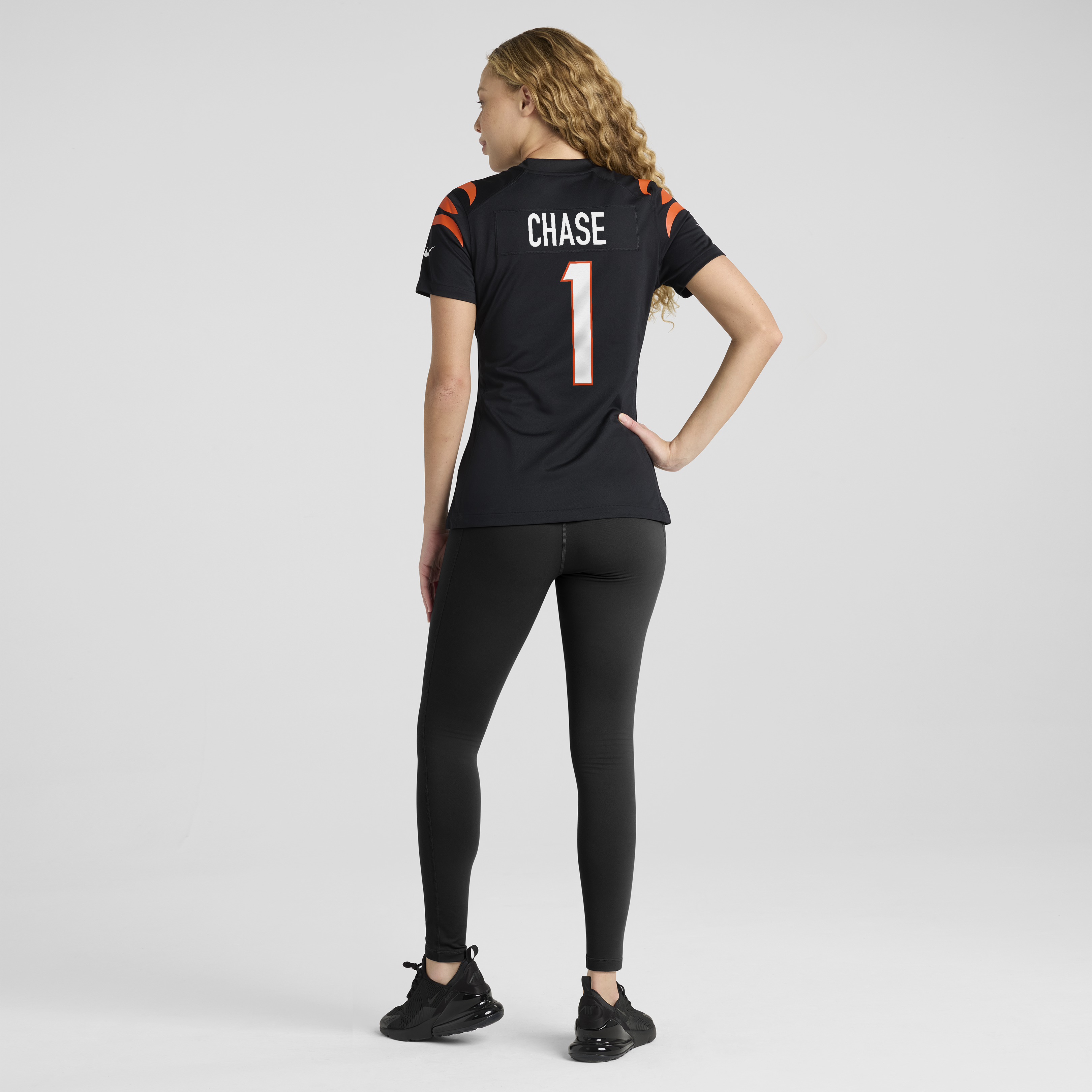 Cincinnati Bengals Nike Game Team Colour Jersey - Black - Ja'Marr Chase - Womens, , rebel_hi-res