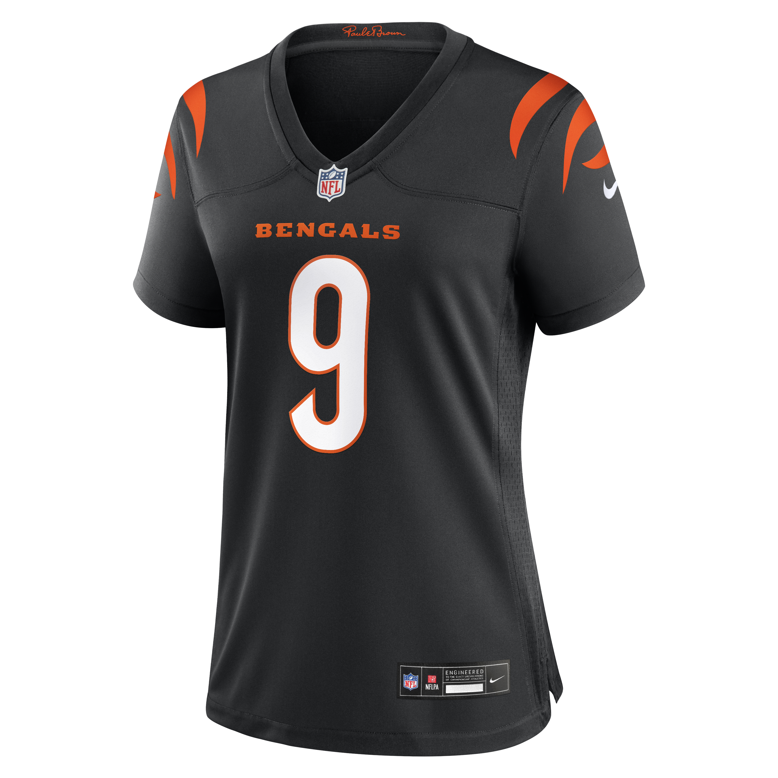 Cincinnati Bengals Nike Game Team Colour Jersey - Black - Joe Burrow - Womens, , rebel_hi-res
