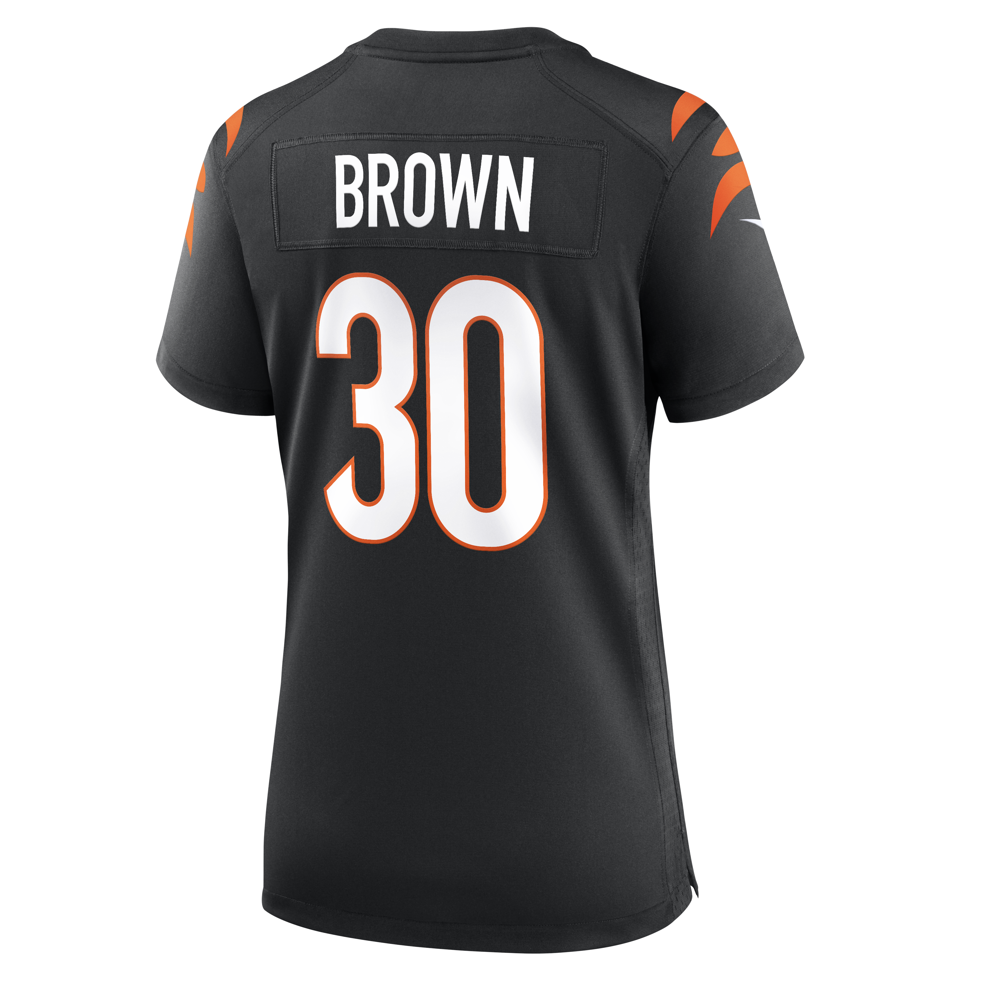 Cincinnati Bengals Nike Game Team Colour Jersey - Black - Chase Brown - Womens, , rebel_hi-res