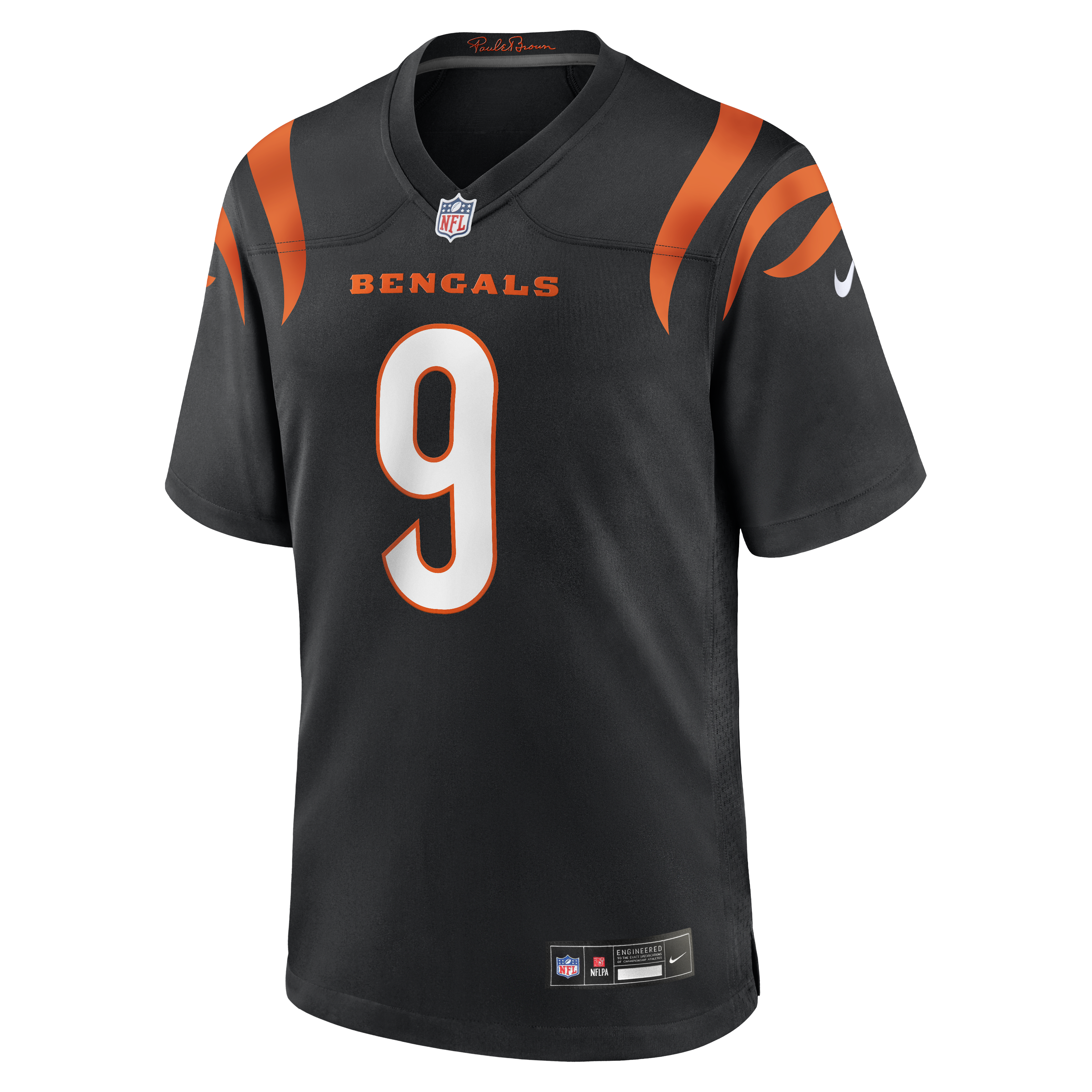 Cincinnati Bengals Nike Game Jersey - Black - Joe Burrow - Youth, , rebel_hi-res