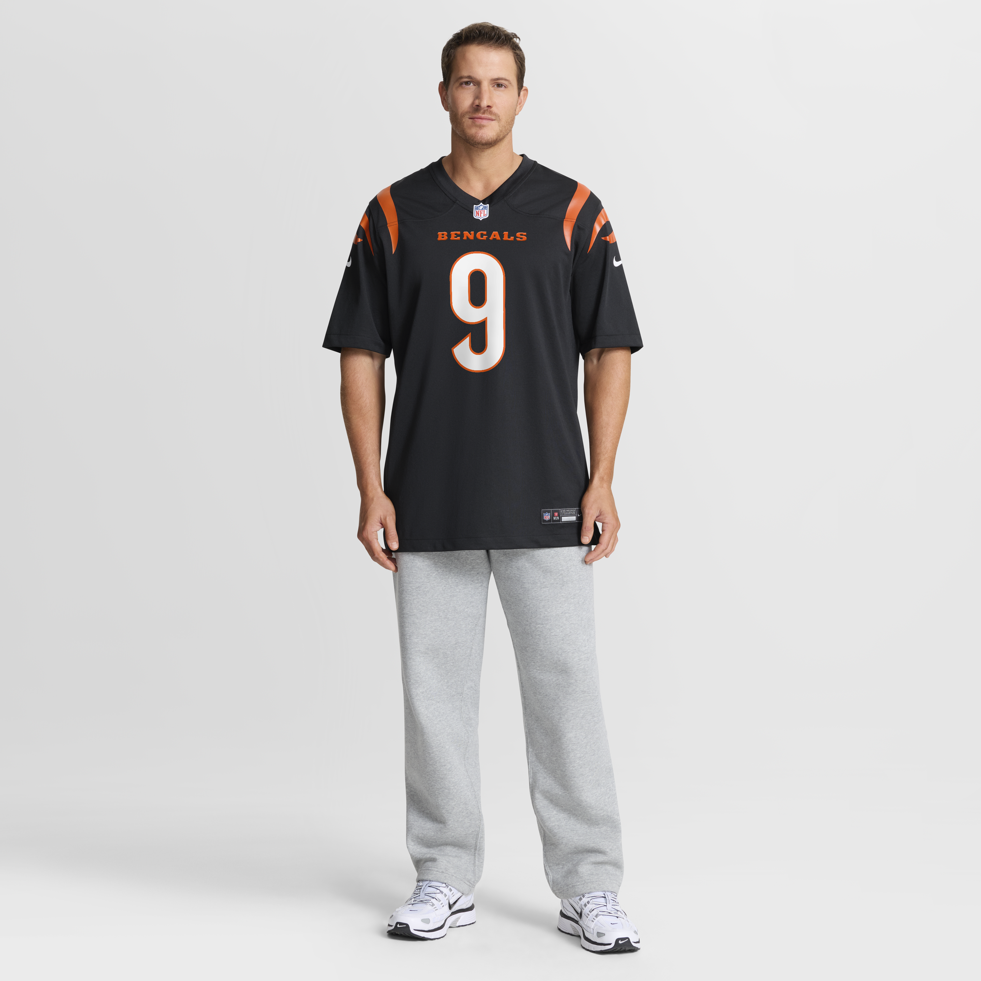 Cincinnati Bengals Nike Game Jersey - Black - Joe Burrow - Youth, , rebel_hi-res