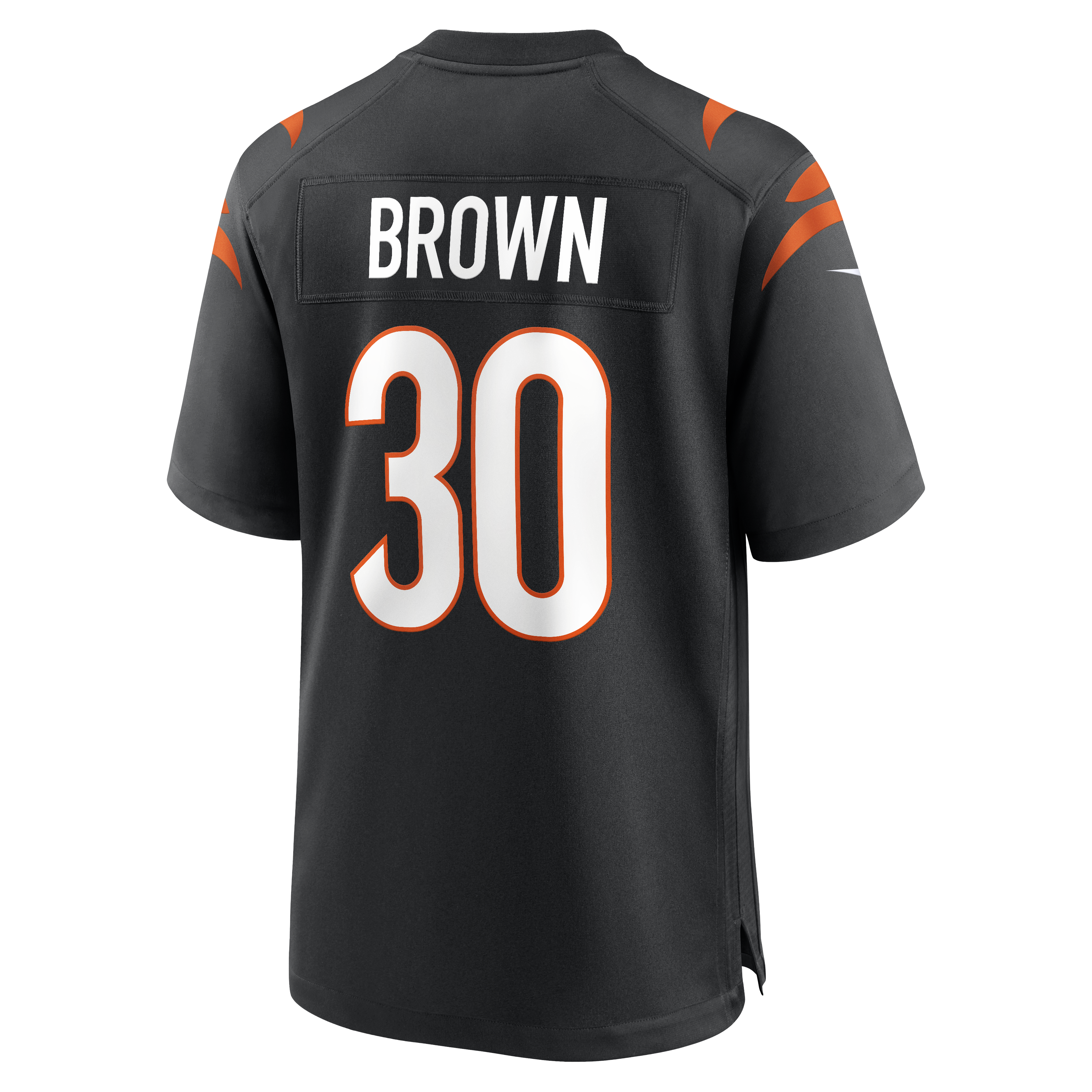 Cincinnati Bengals Nike Game Jersey - Black - Chase Brown - Youth, , rebel_hi-res
