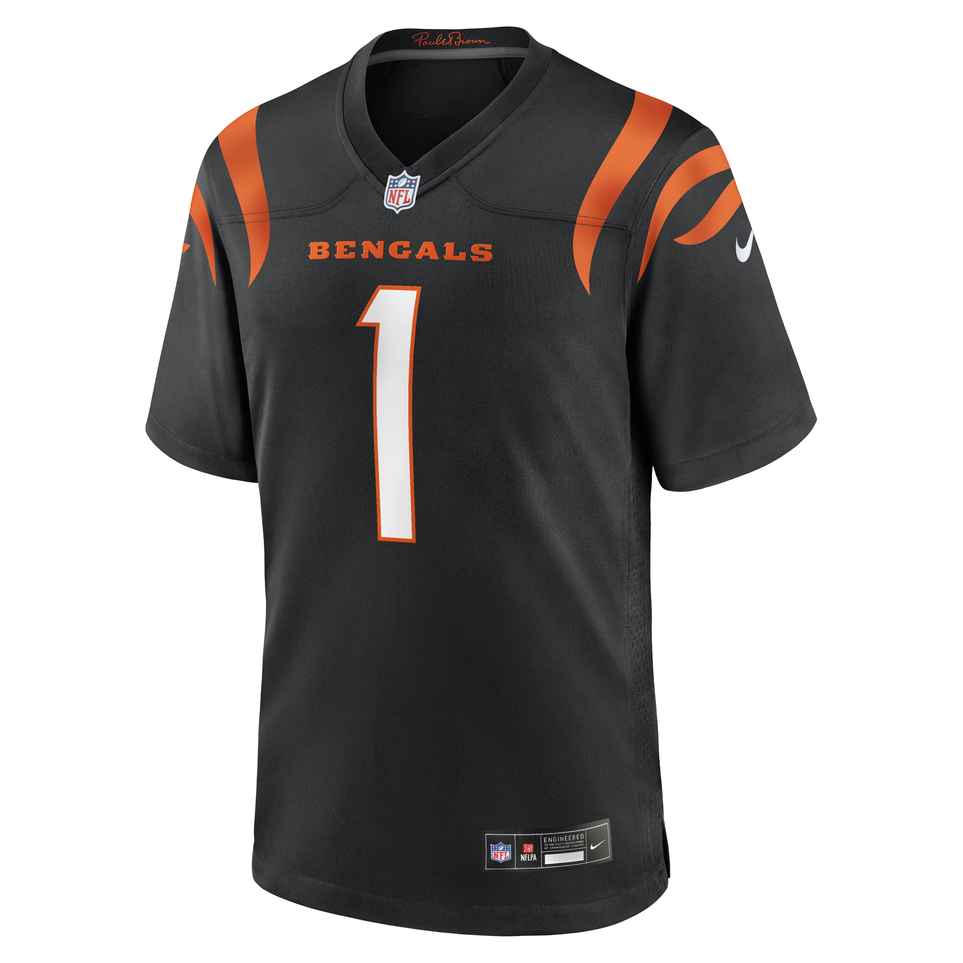 Cincinnati Bengals Nike Game Jersey - Black - Ja'Marr Chase - Youth, , rebel_hi-res