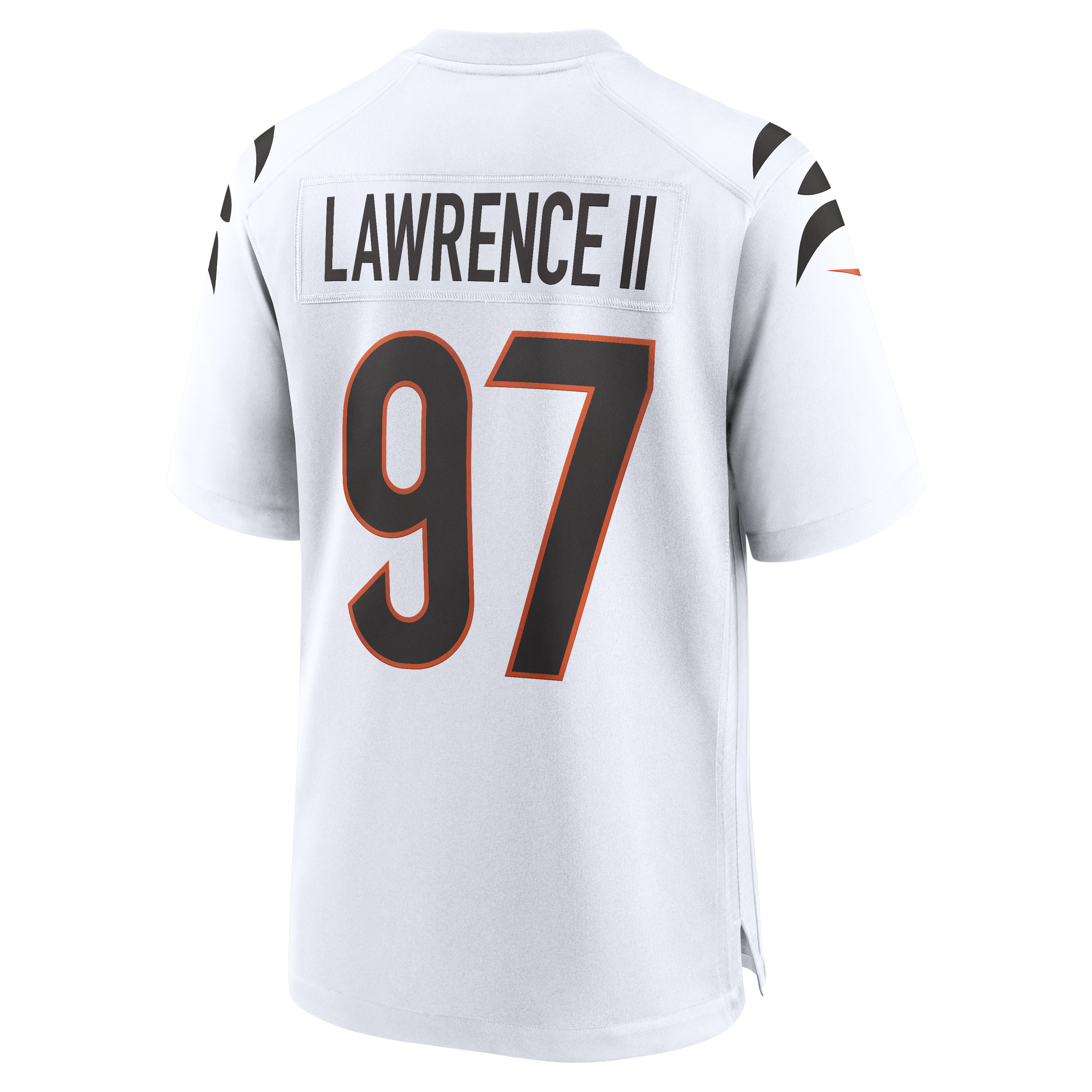 Cincinnati Bengals Nike Game Road Jersey - White - Dexter Lawrence II - Mens, , rebel_hi-res