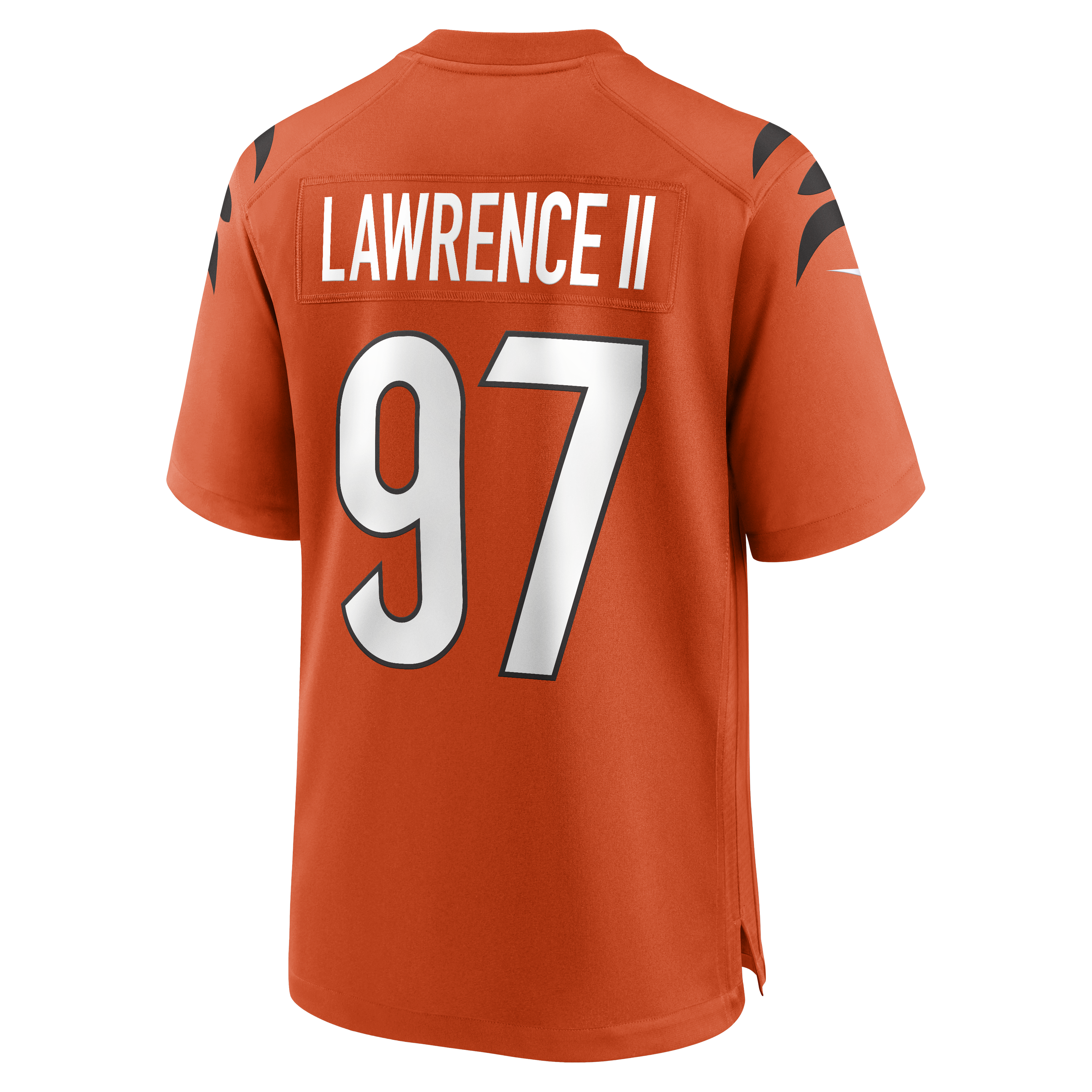 Cincinnati Bengals Nike Game Alternate Jersey - Orange - Dexter Lawrence II - Mens, , rebel_hi-res