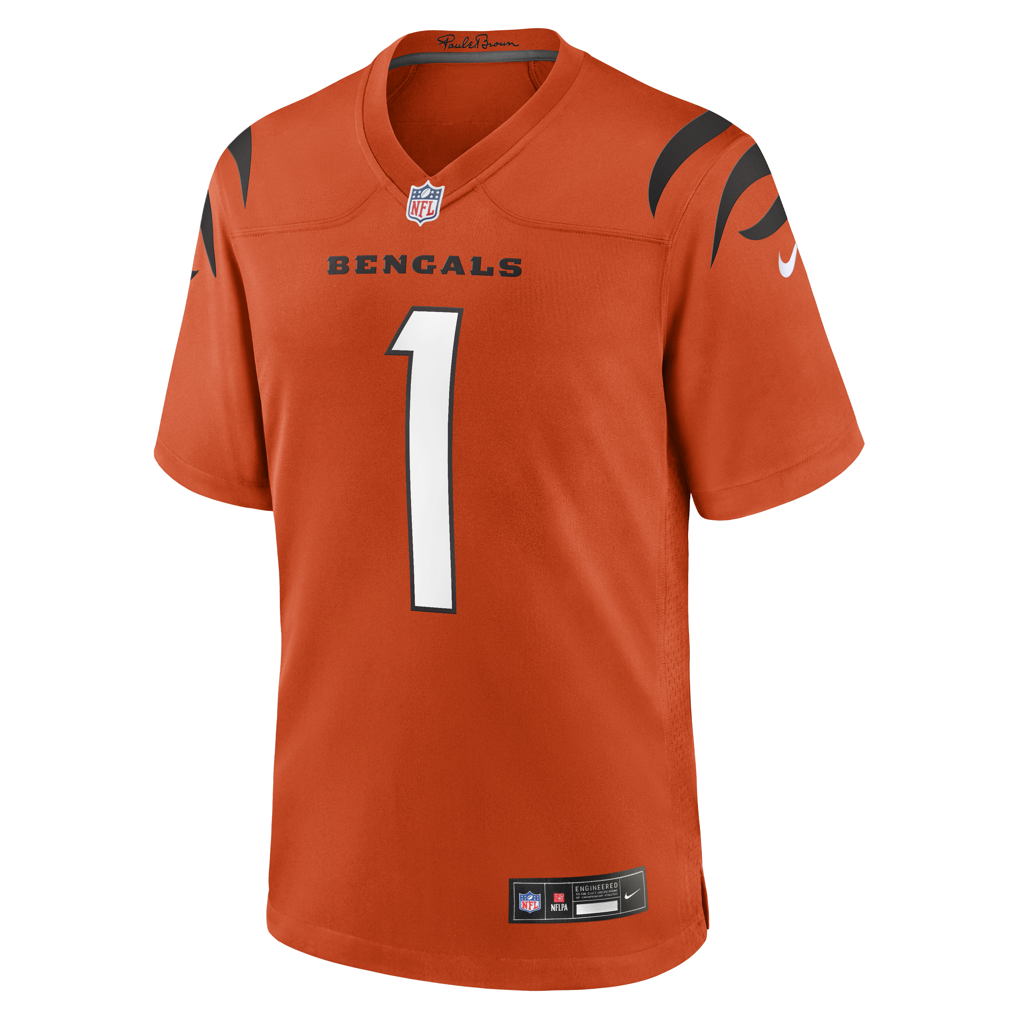 Cincinnati Bengals Nike Game Alternate Jersey - Orange - Ja'Marr Chase - Mens, , rebel_hi-res