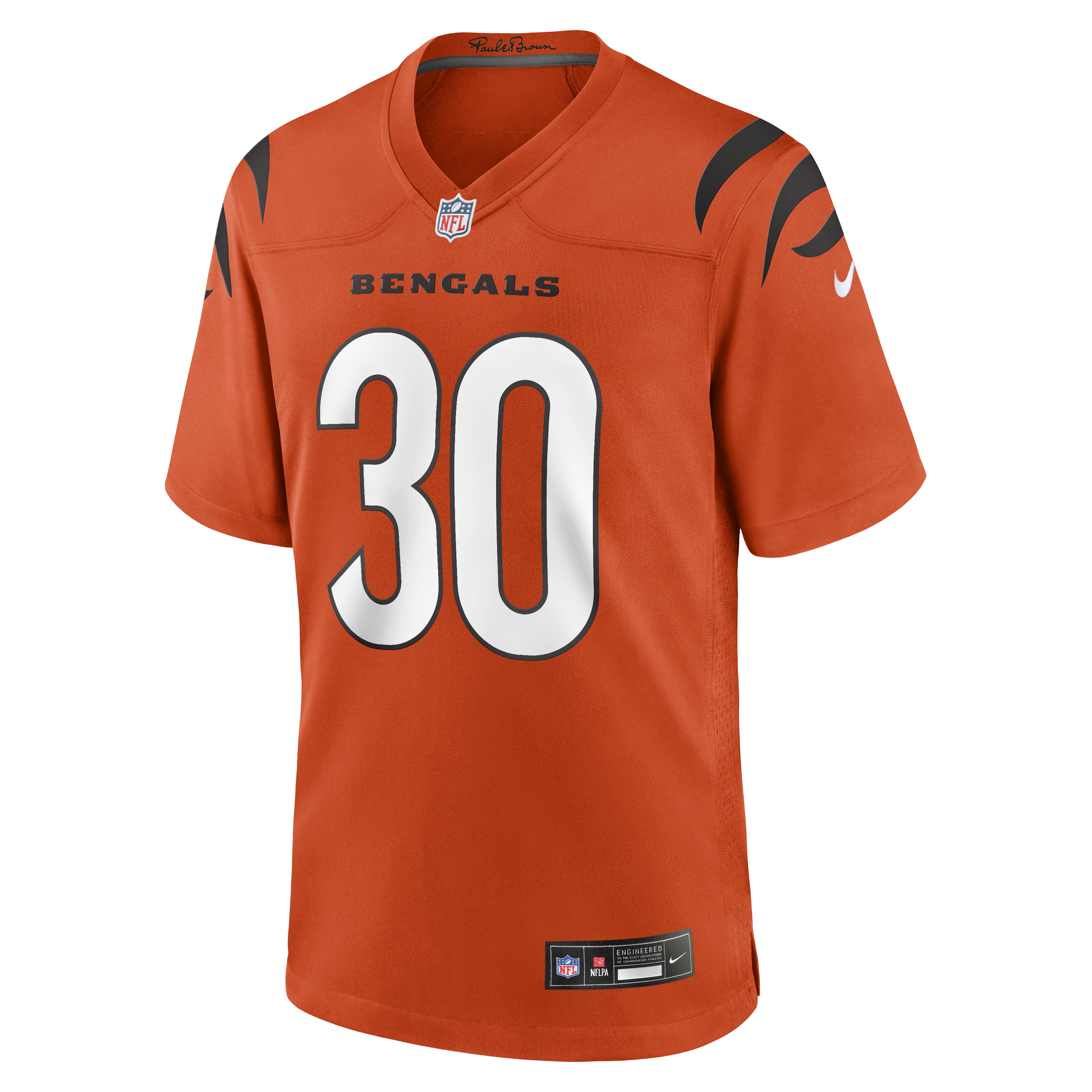 Cincinnati Bengals Nike Game Alternate Jersey - Orange - Ja'Marr Chase - Mens, , rebel_hi-res