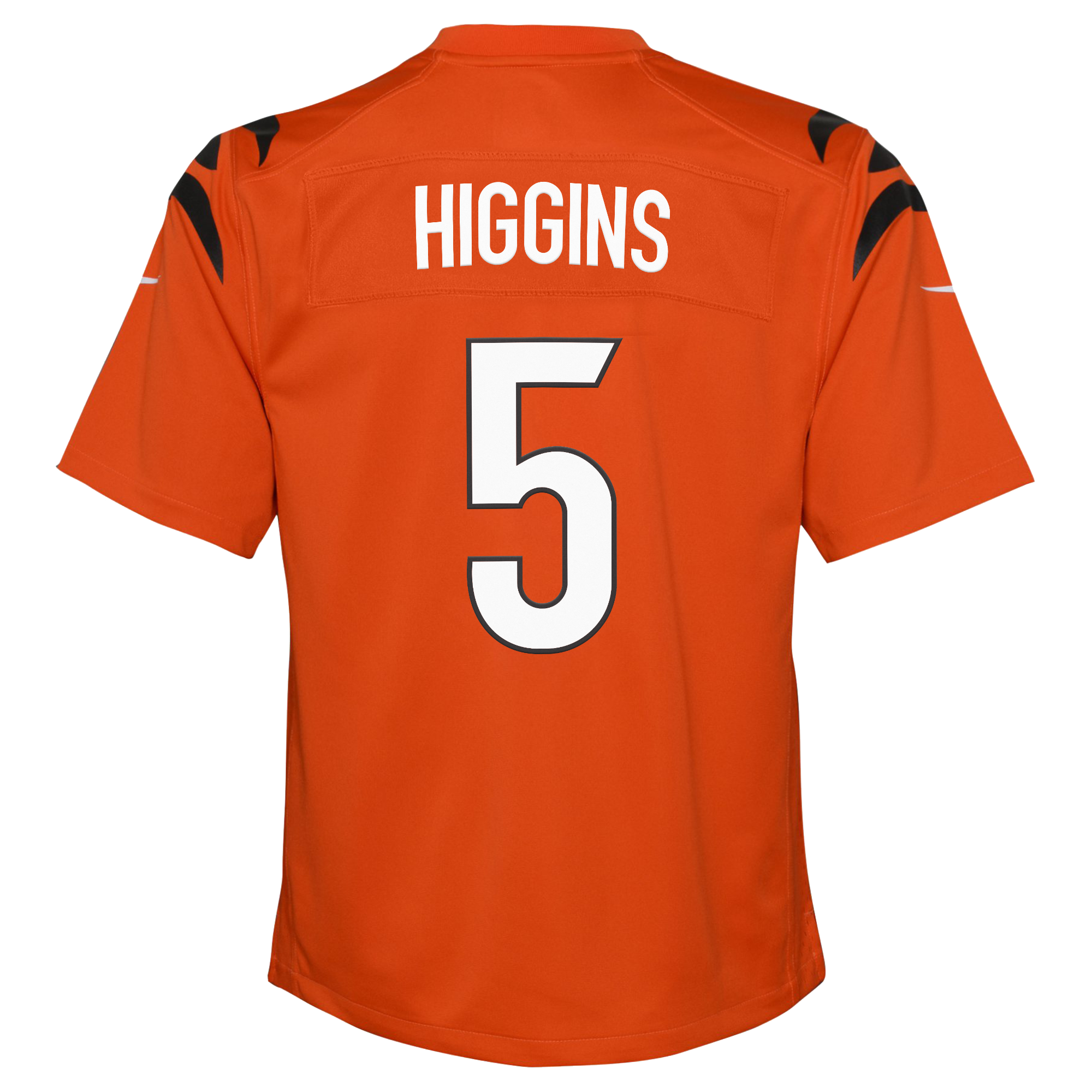 Cincinnati Bengals Nike Game Alternate Jersey - Orange - Tee Higgins - Youth, , rebel_hi-res