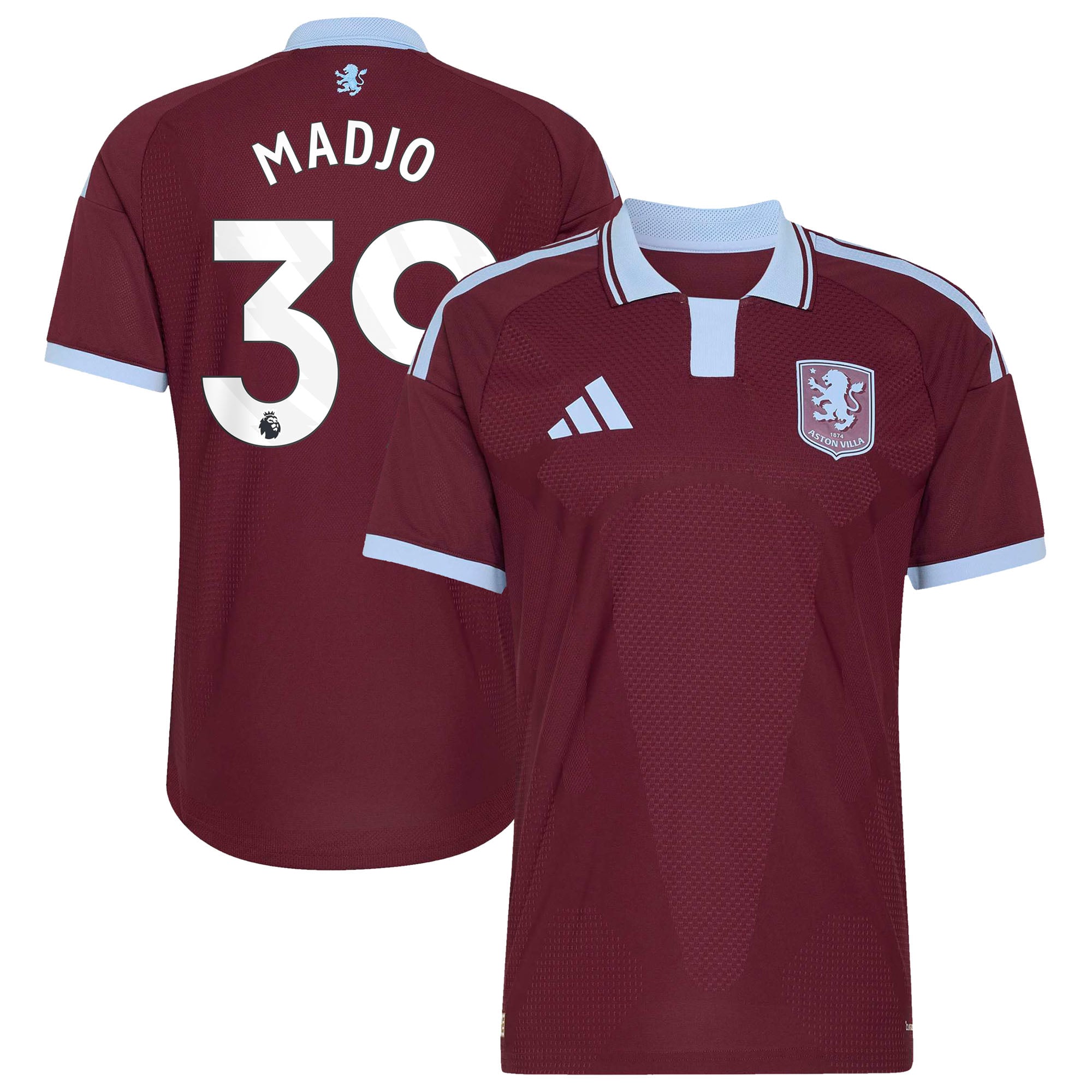 Aston Villa adidas Home Authentic Shirt 2026-27 with Madjo 39 printing