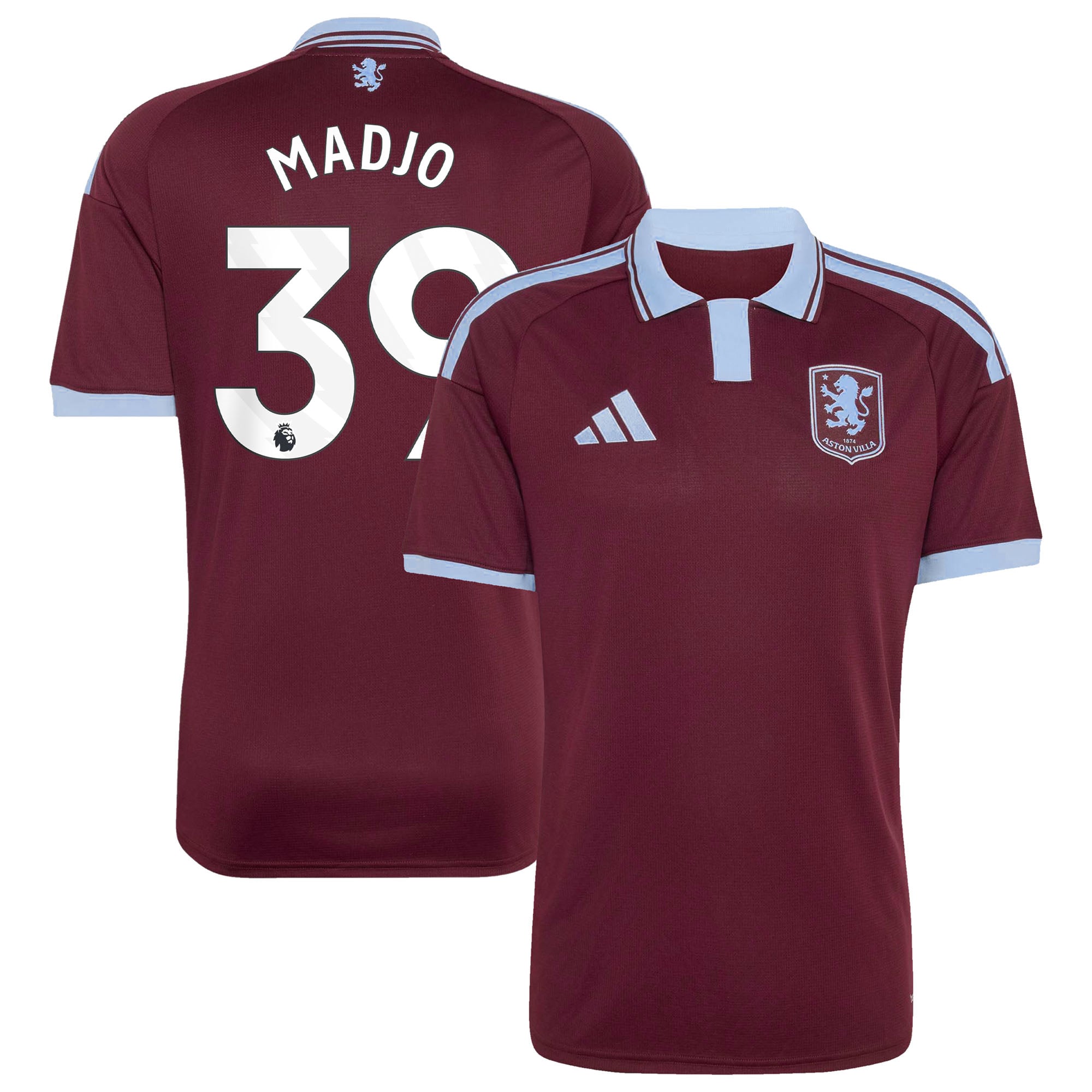 Aston Villa adidas Home Shirt 2026-27 with Madjo 39 printing