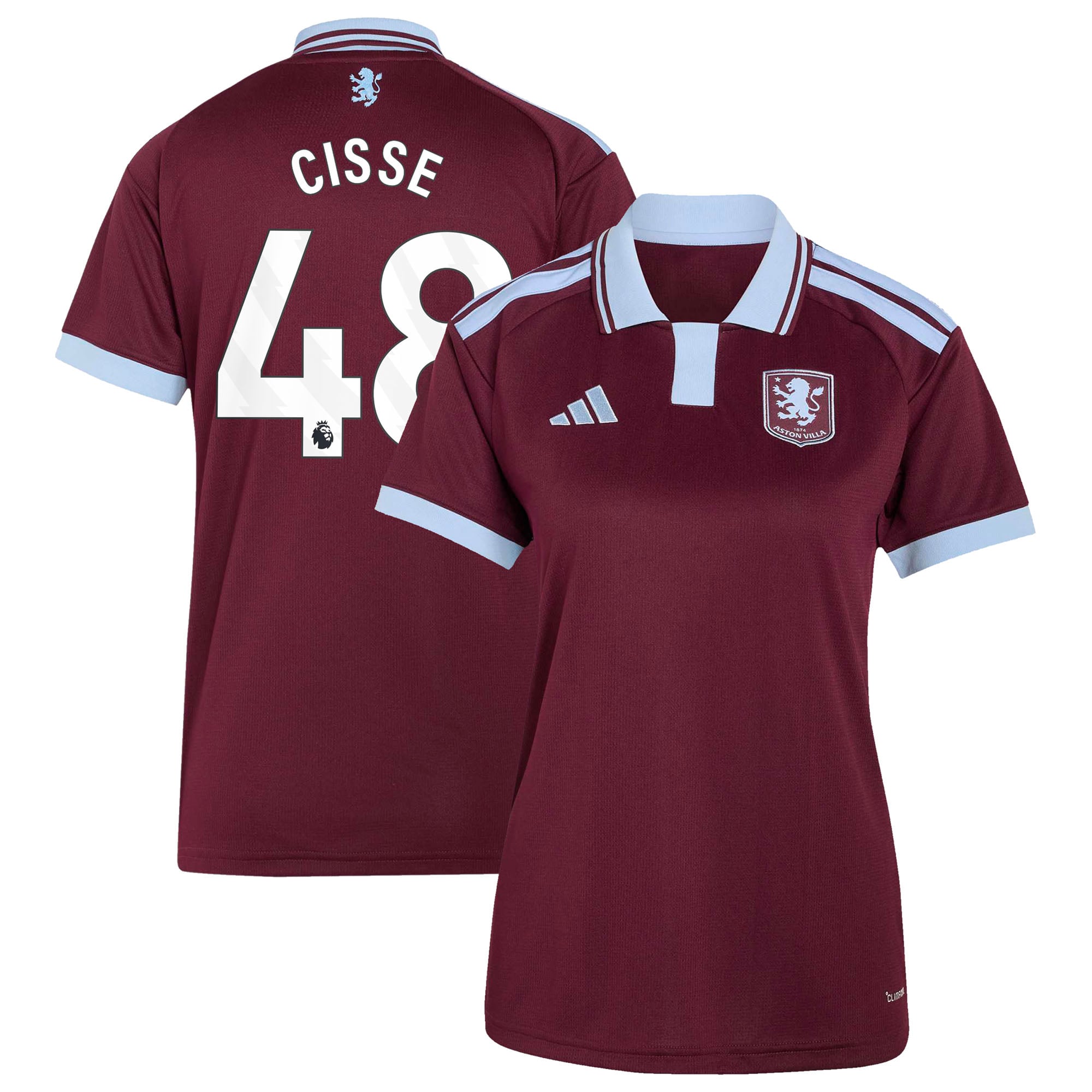 Aston Villa adidas Home Shirt 2026-27 - Womens with Cisse 48 printing