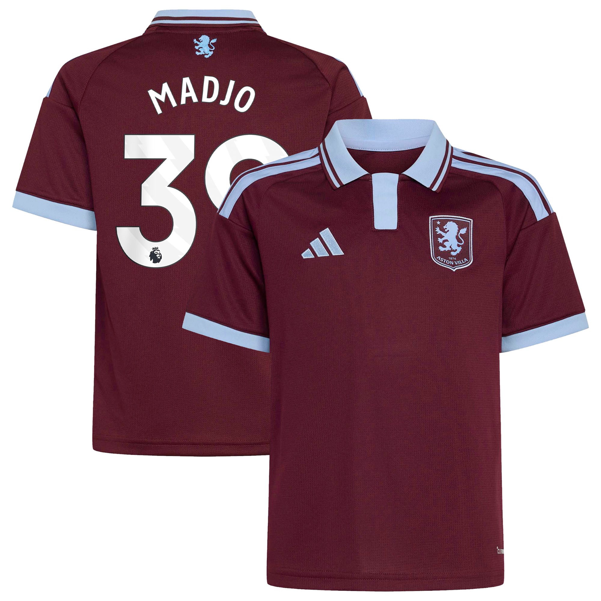 Aston Villa adidas Home Shirt 2026-27 - Kids with Madjo 39 printing