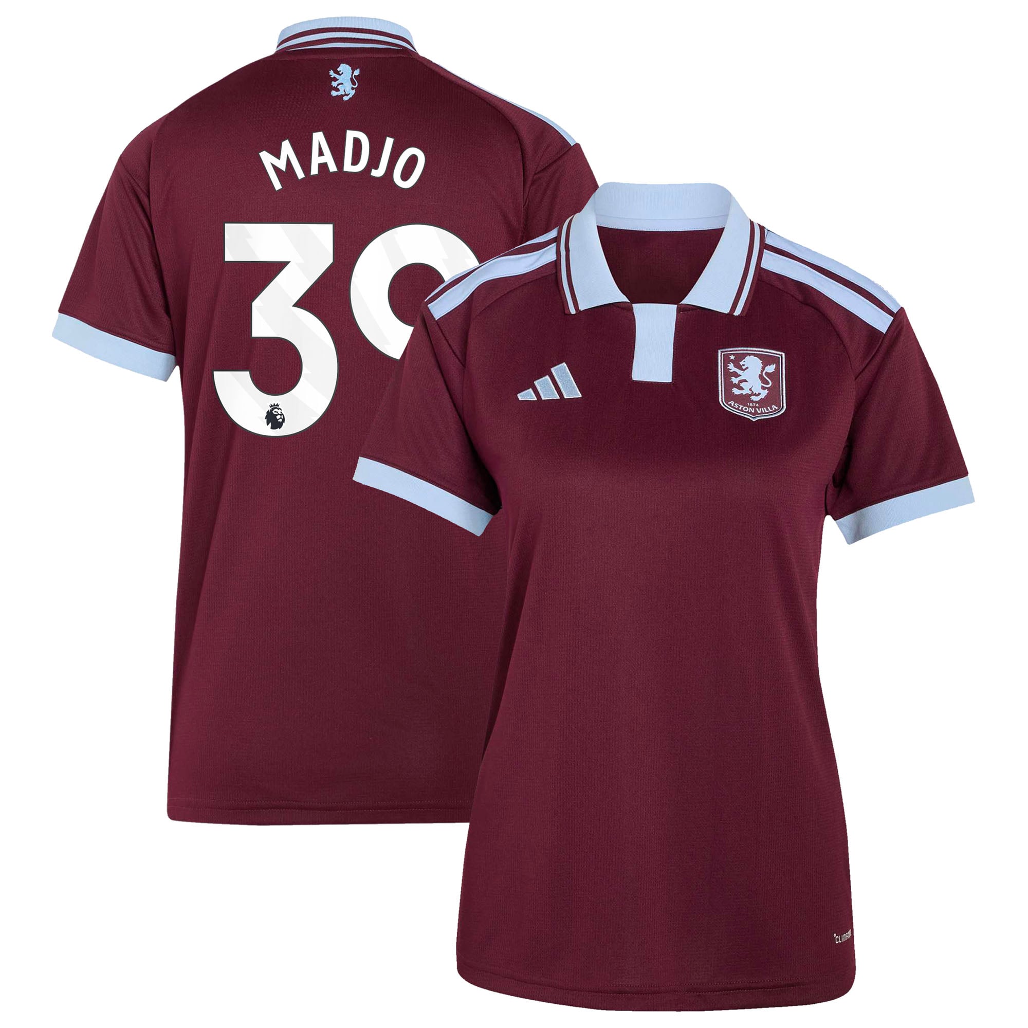 Aston Villa adidas Home Shirt 2026-27 - Womens with Madjo 39 printing