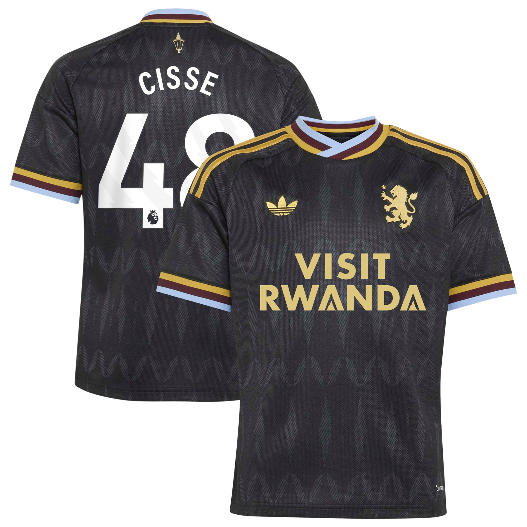 Aston Villa adidas Away Shirt 2026-27 - Kids with Cisse 48 printing