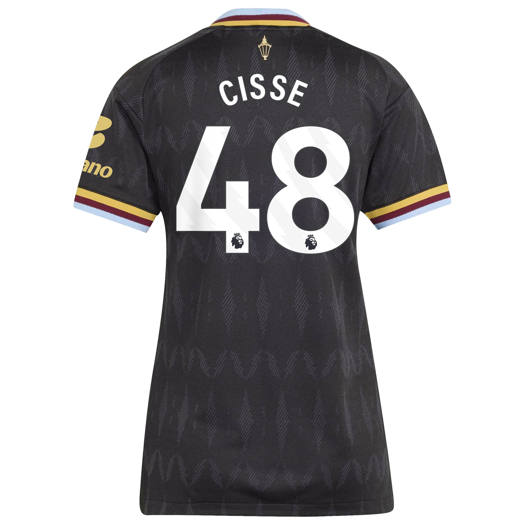 Aston Villa adidas Away Authentic Shirt 2026-27 - Womens with Cisse 48 printing, , rebel_hi-res