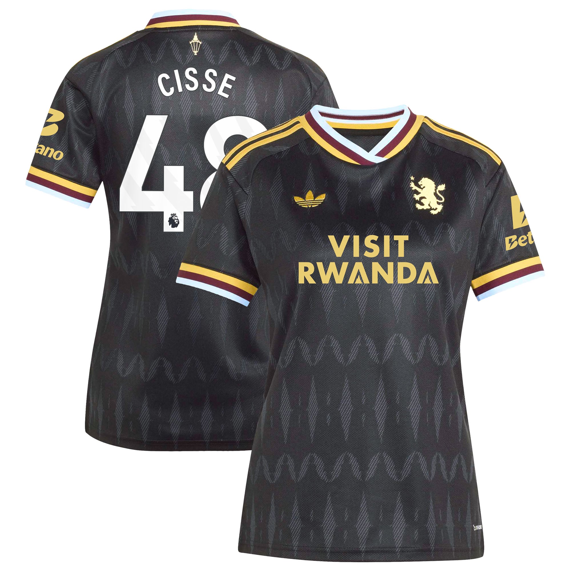 Aston Villa adidas Away Shirt 2026-27 - Womens with Cisse 48 printing