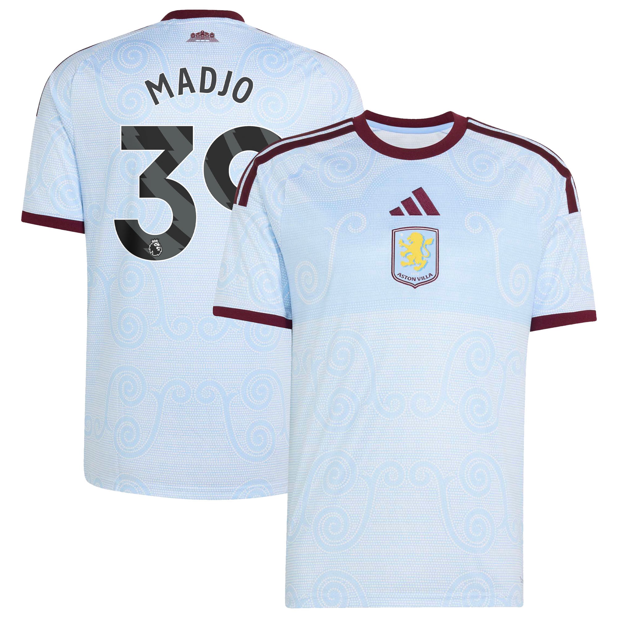 Aston Villa adidas Third Shirt 2026-27 with Madjo 39 printing