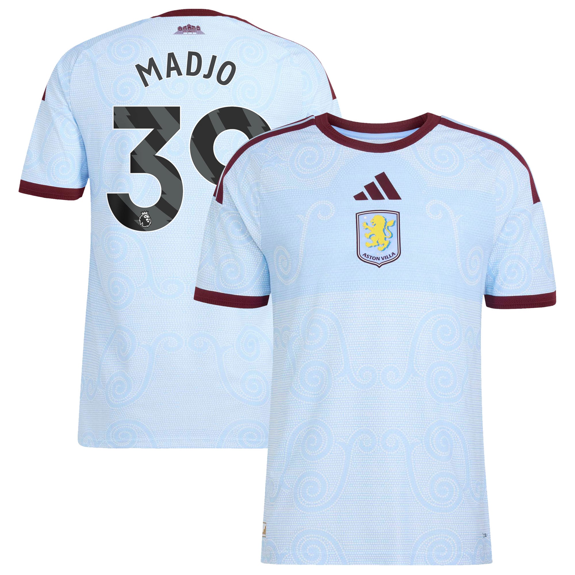 Aston Villa adidas Third Authentic Shirt 2026-27 with Madjo 39 printing