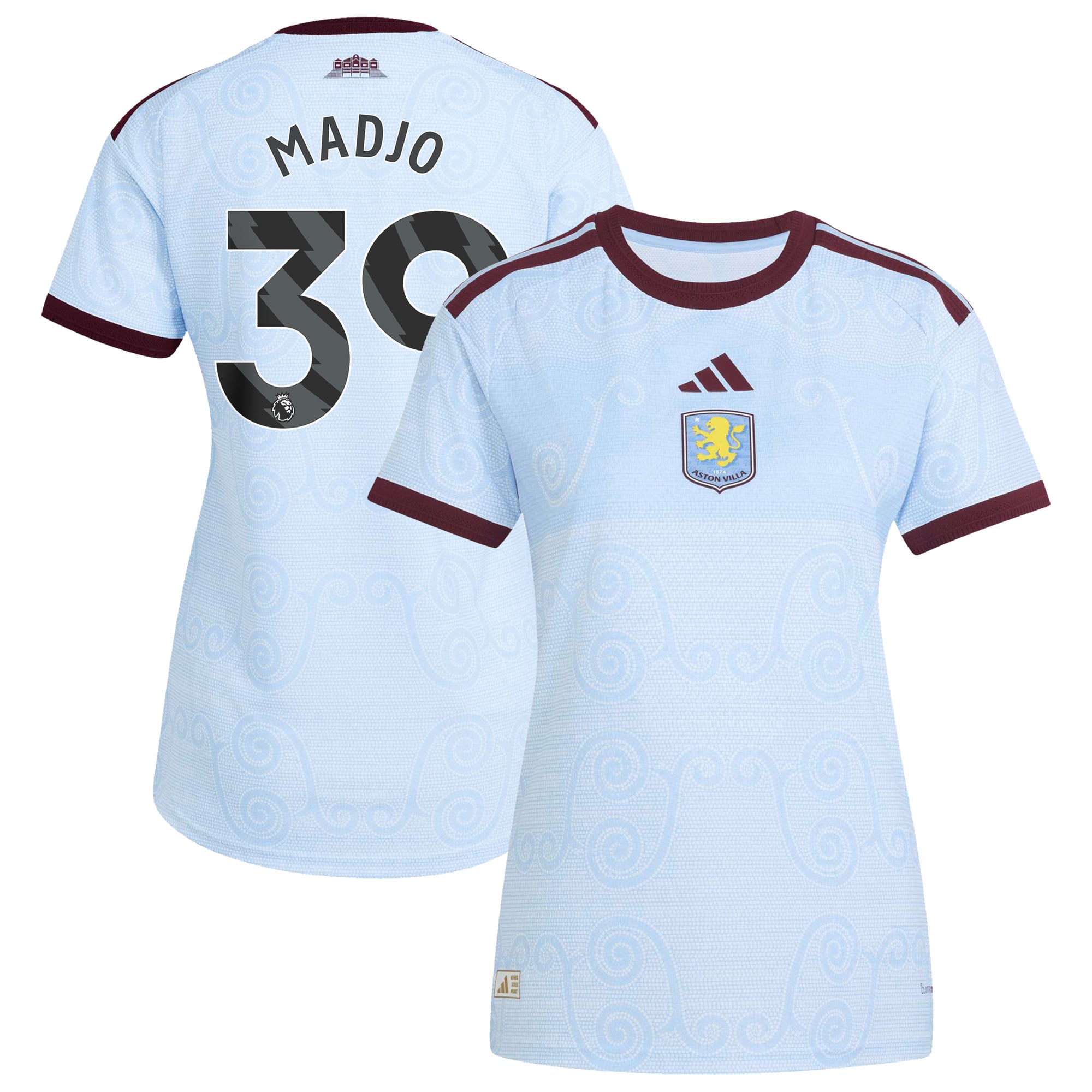 Aston Villa adidas Third Authentic Shirt 2026-27 - Womens with Madjo 39 printing, , rebel_hi-res