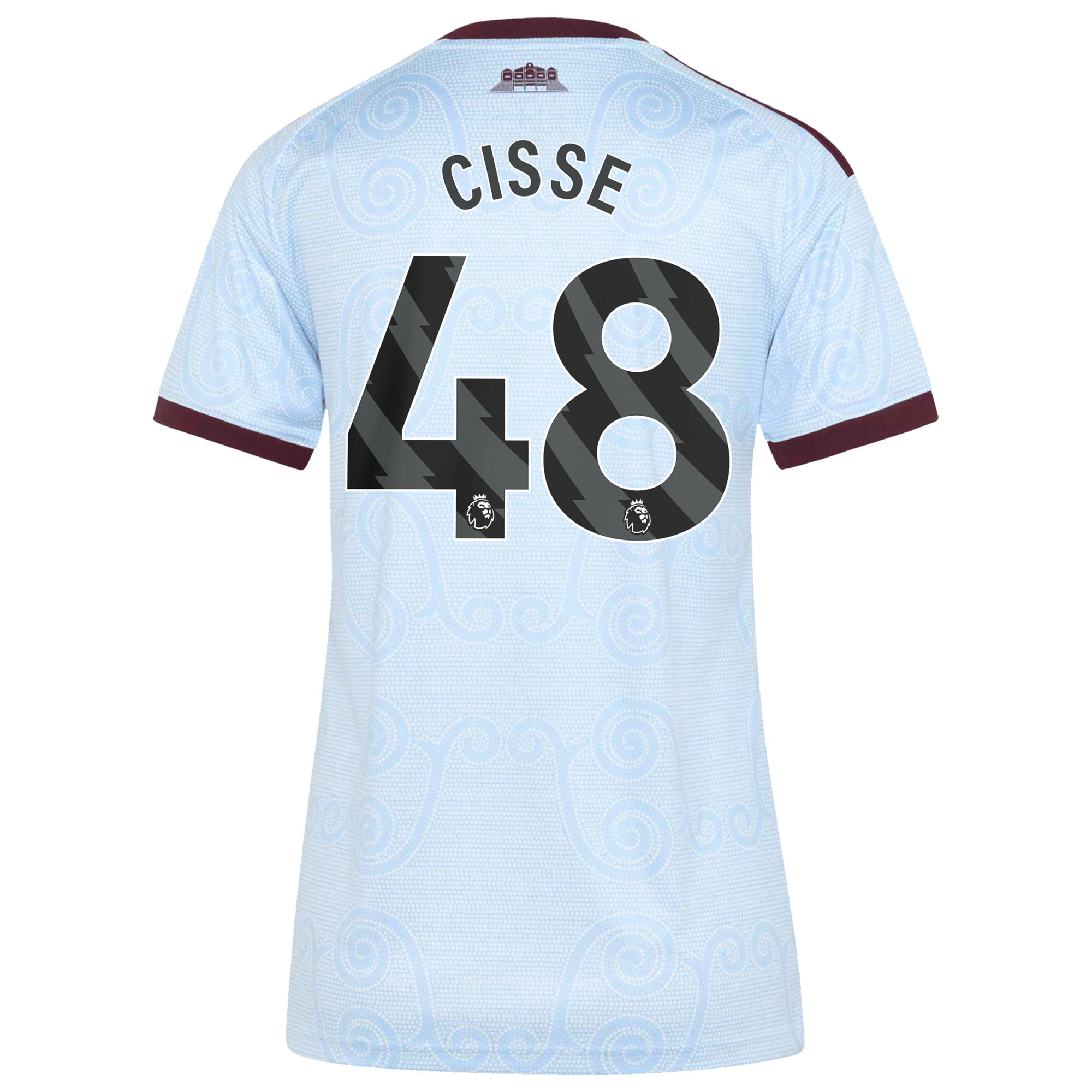 Aston Villa adidas Third Shirt 2026-27 - Womens with Cisse 48 printing, , rebel_hi-res