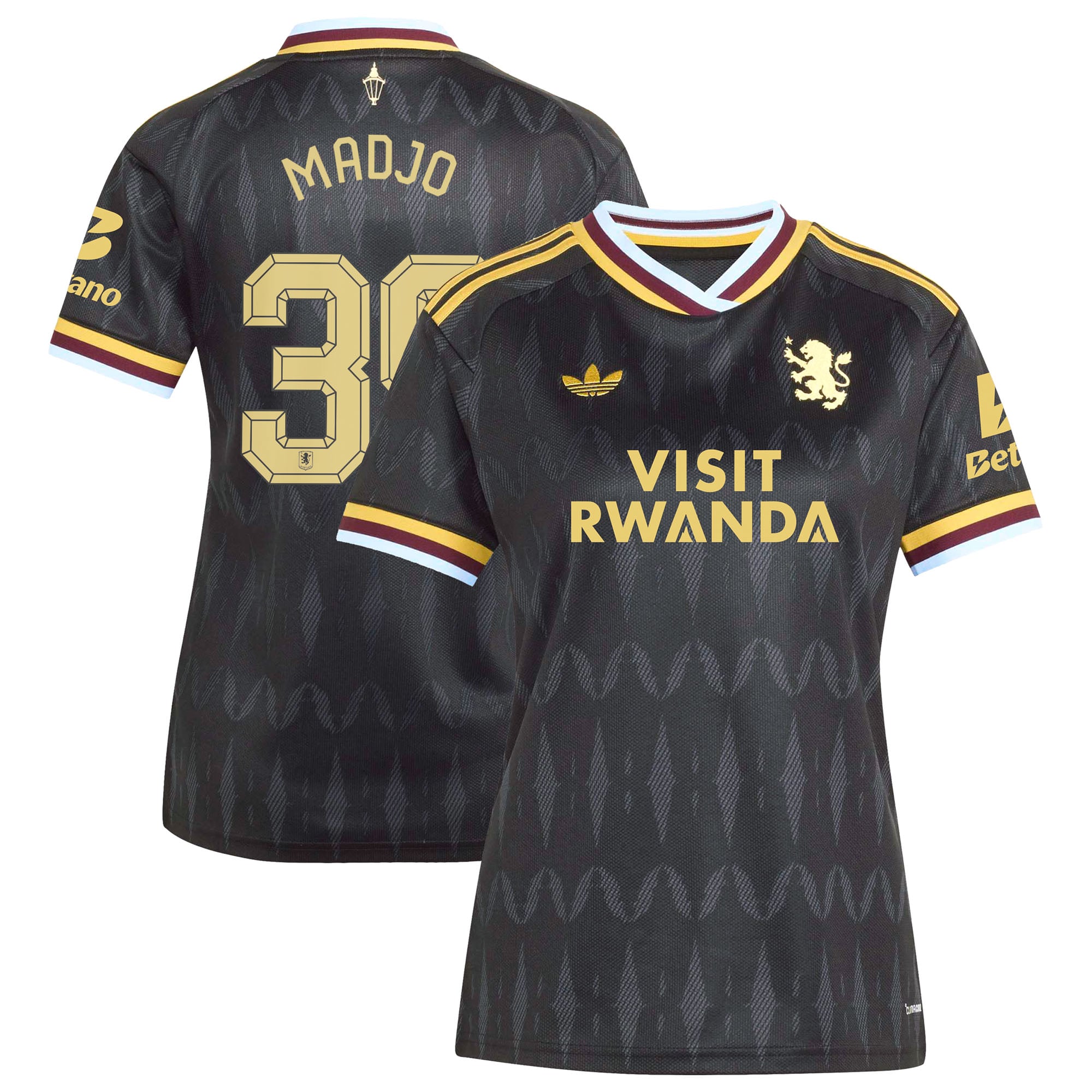 Aston Villa adidas Away Shirt 2026-27 - Womens with Madjo 39 Cup printing