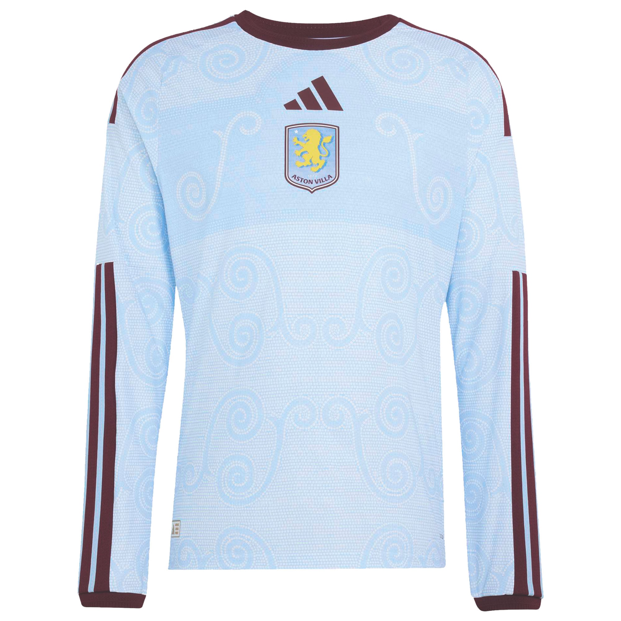 Aston Villa adidas Third Authentic Shirt 2026-27 - Long Sleeve with Cisse 48 Cup printing, , rebel_hi-res