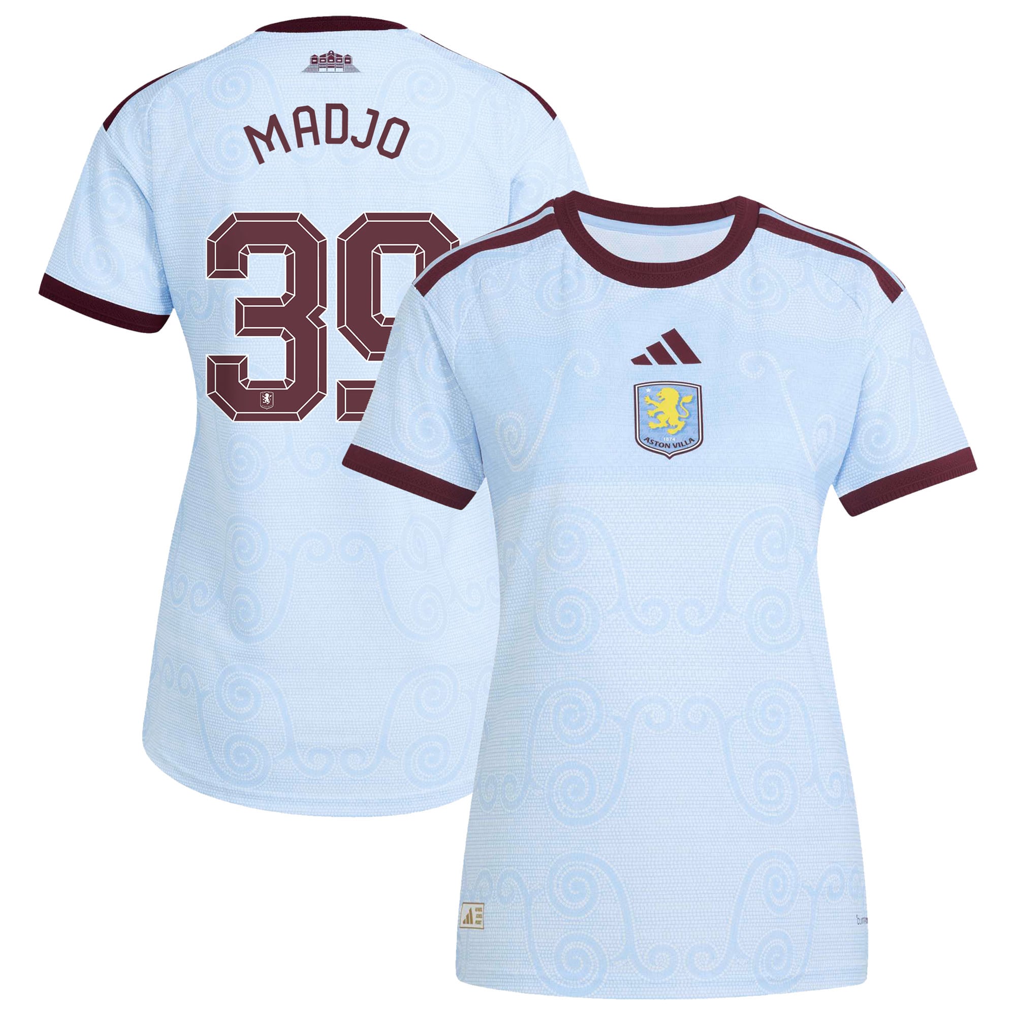 Aston Villa adidas Third Authentic Shirt 2026-27 - Womens with Madjo 39 Cup printing