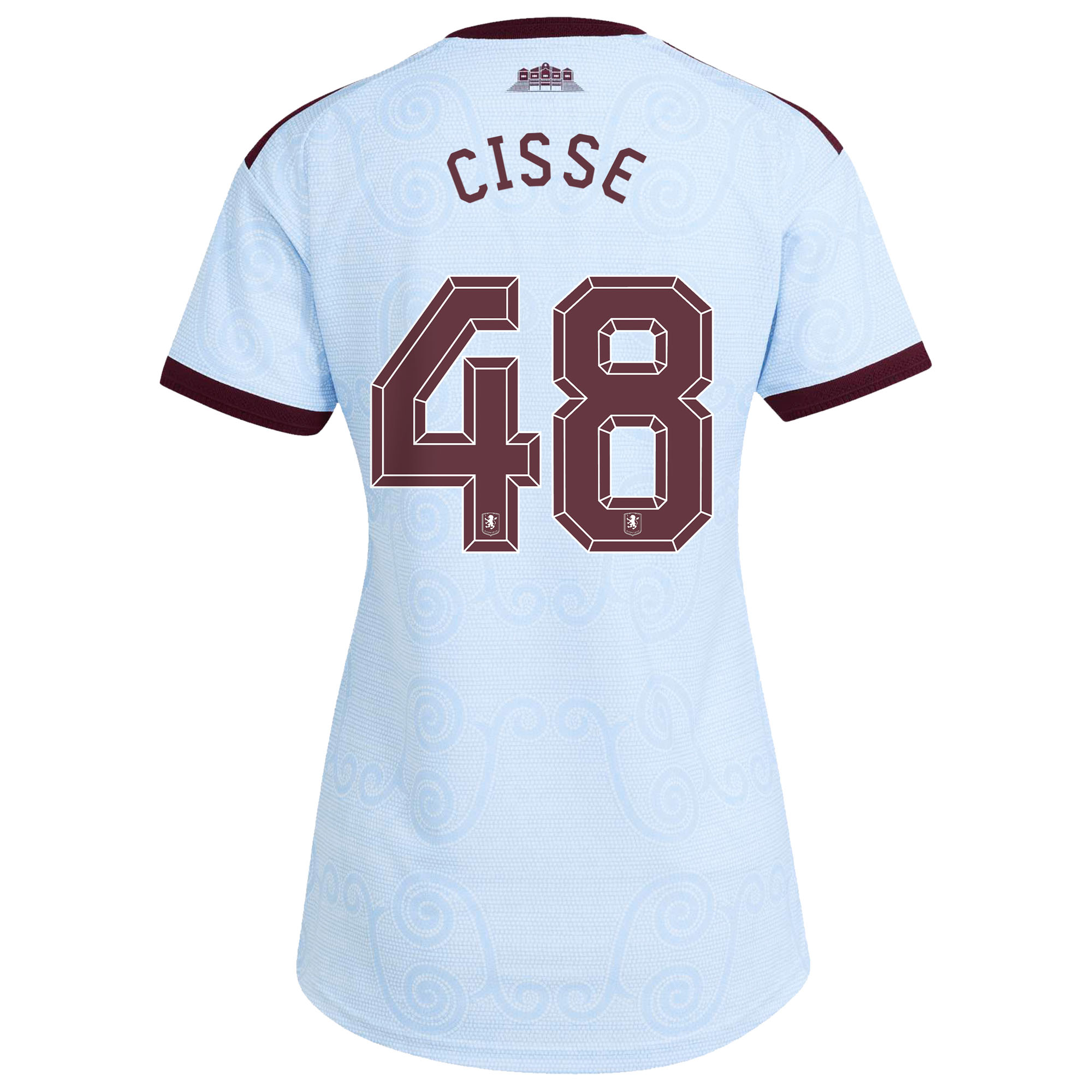 Aston Villa adidas Third Authentic Shirt 2026-27 - Womens with Cisse 48 Cup printing, , rebel_hi-res