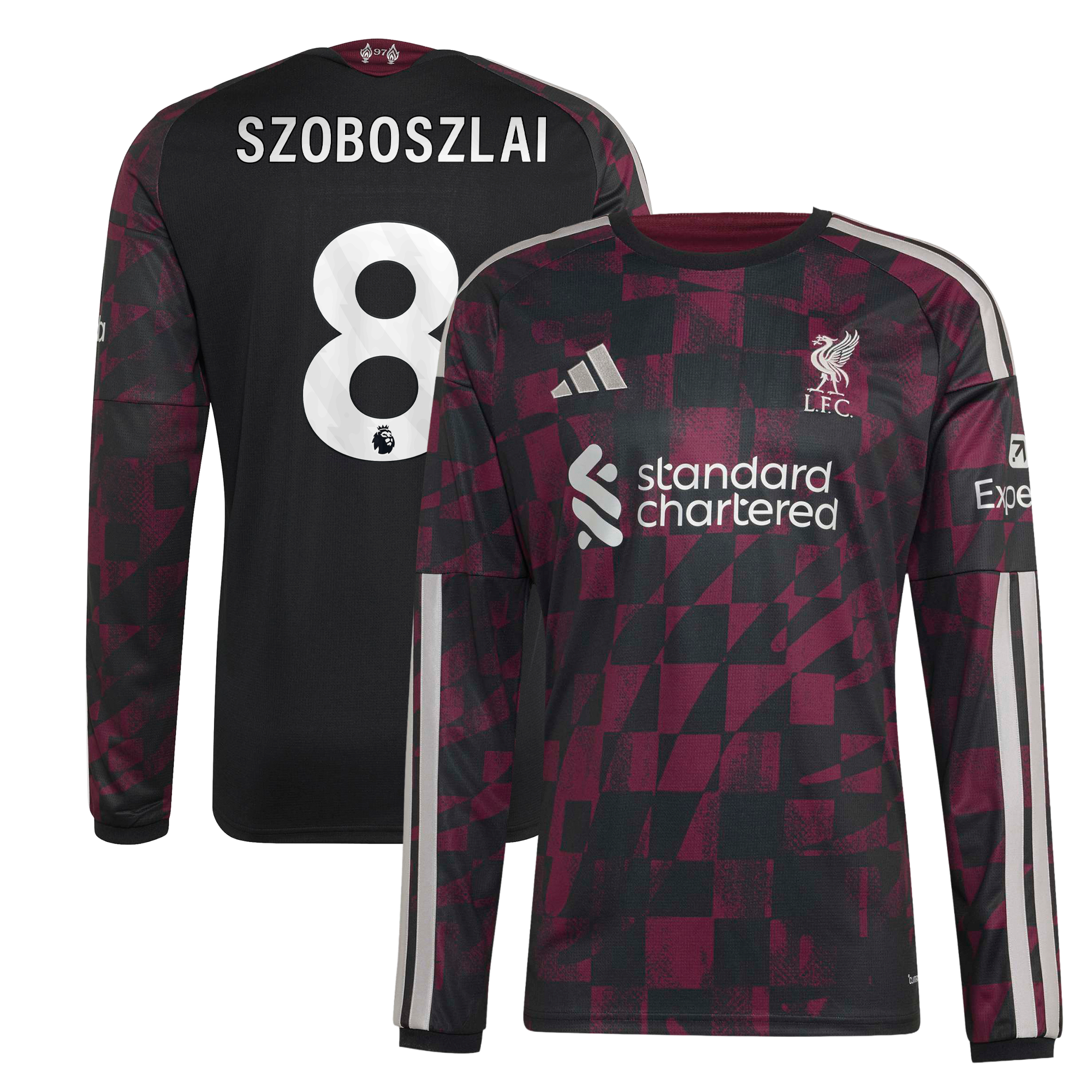 Liverpool adidas Third Shirt 2026-27 - Long Sleeve with Szoboszlai 8 printing