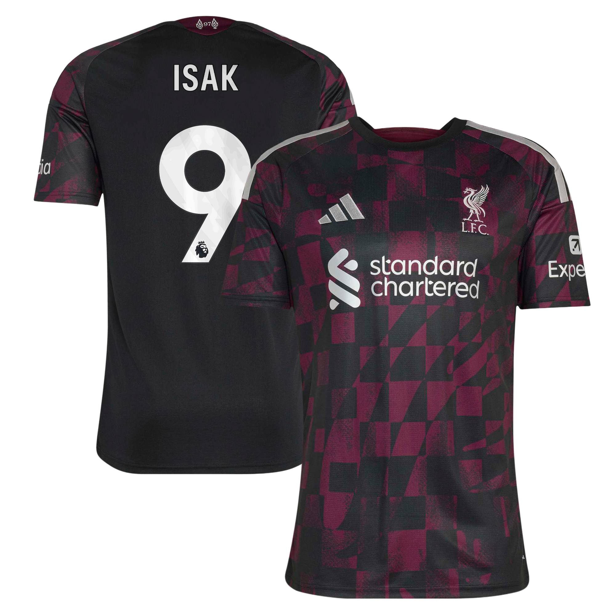 Liverpool adidas Third Shirt 2026-27 with Isak 9 printing