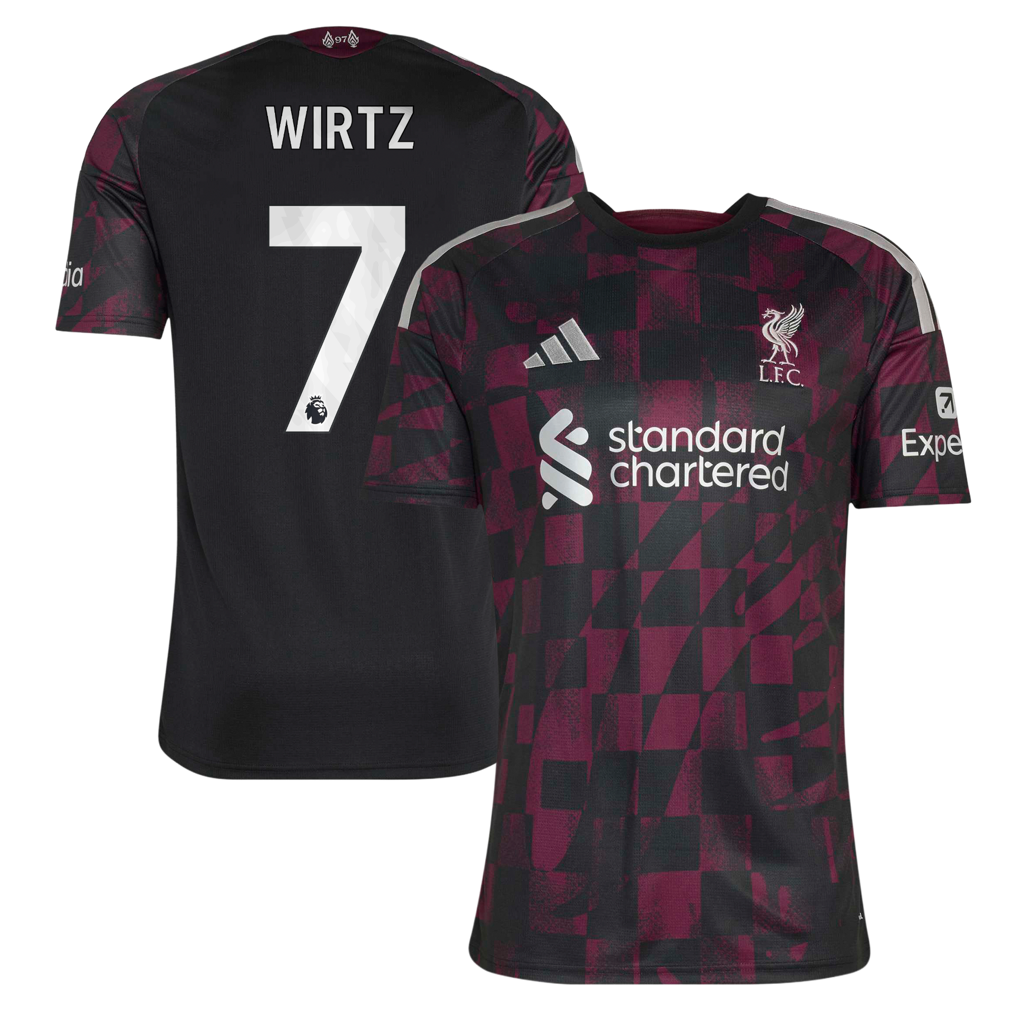 Liverpool adidas Third Shirt 2026-27 with Wirtz 7 printing